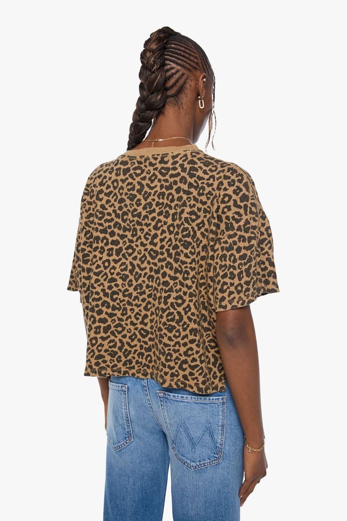 Mother The S/S Boxy Ringer - Leopard Print Jersey Leap Year