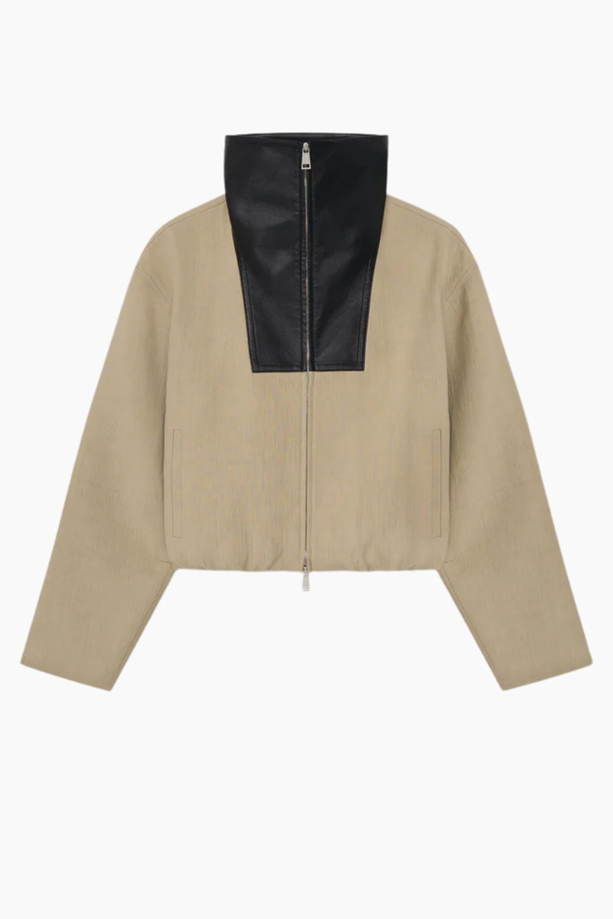 Nanushka Alonza Jacket - Stone/ Black