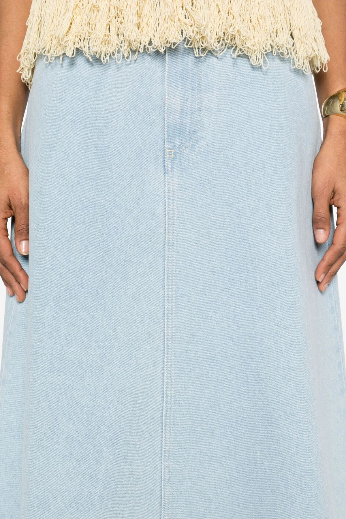 Nanushka Cintia Denim Skirt - Eco Bleach