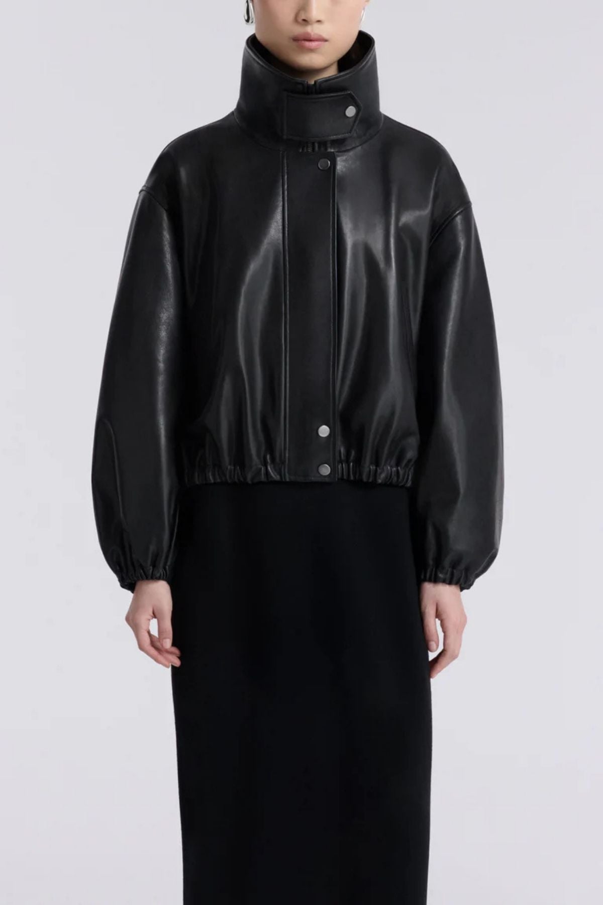 Nour Hammour Pia Bomber Jacket - Noir Classique
