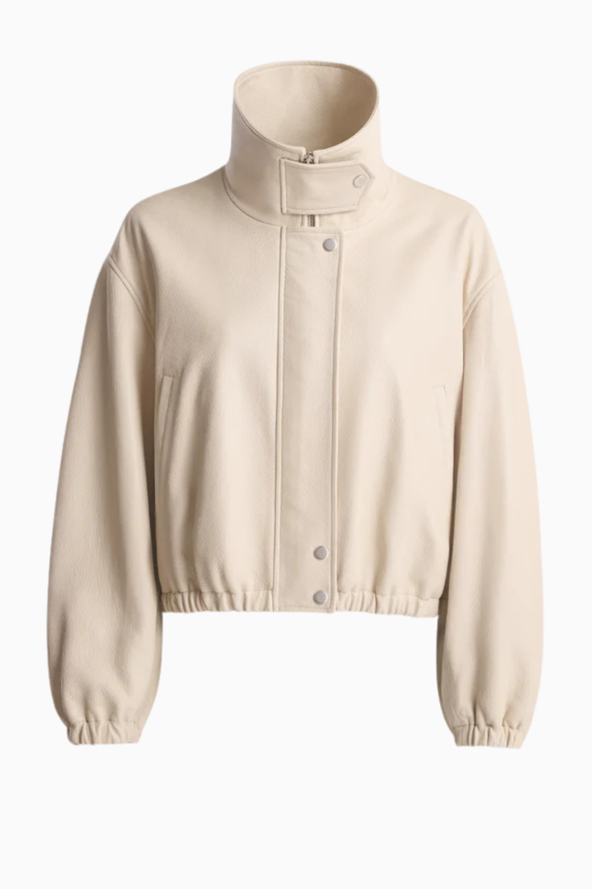 Nour Hammour Pia Bomber Jacket - Ivory
