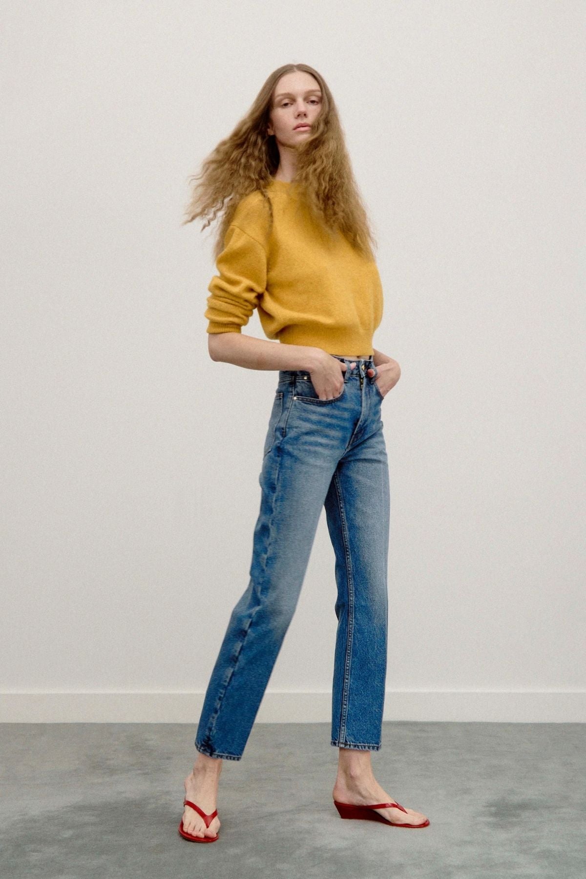 OSSOU Ada Crewneck Sweater - Sungold