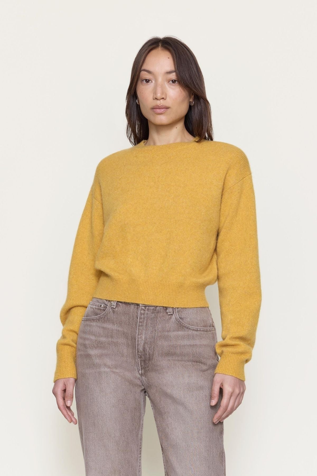 OSSOU Ada Crewneck Sweater - Sungold