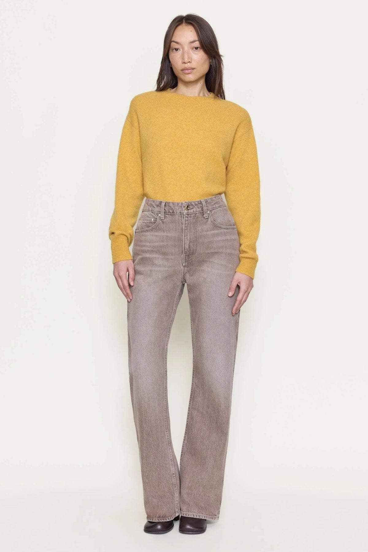 OSSOU Ada Crewneck Sweater - Sungold