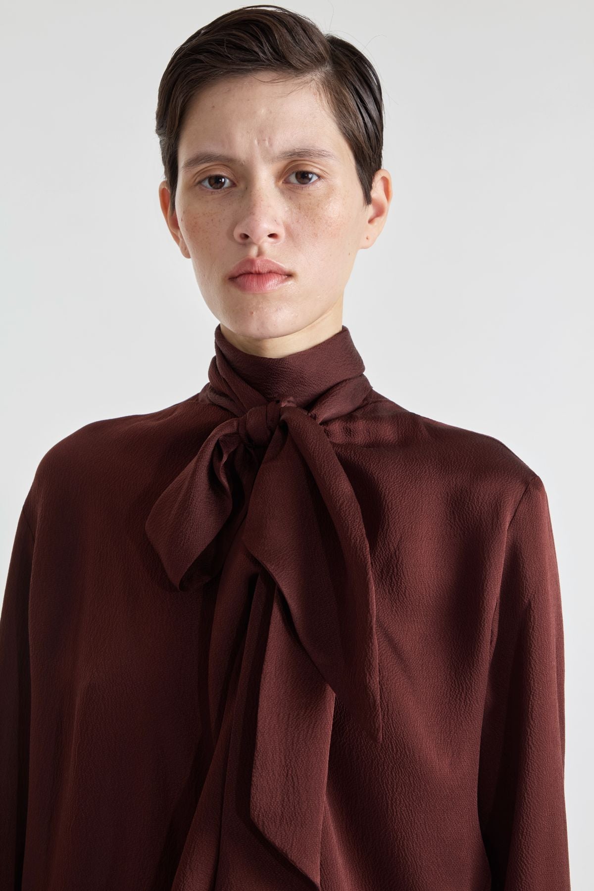 Petar Petrov The Mist Blouse - Mahogany