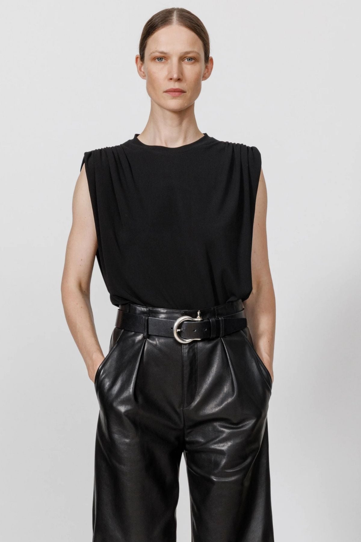 Petar Petrov The Outliner Sleeveless T-Shirt - Black