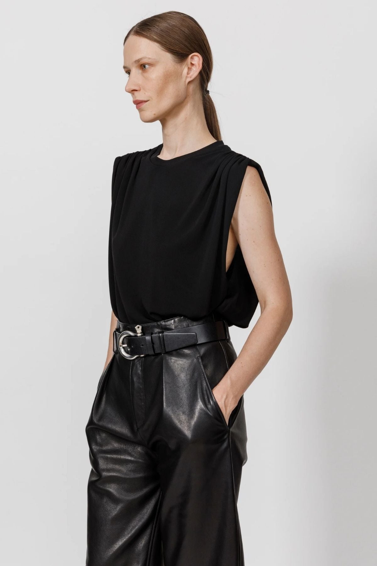 Petar Petrov The Outliner Sleeveless T-Shirt - Black