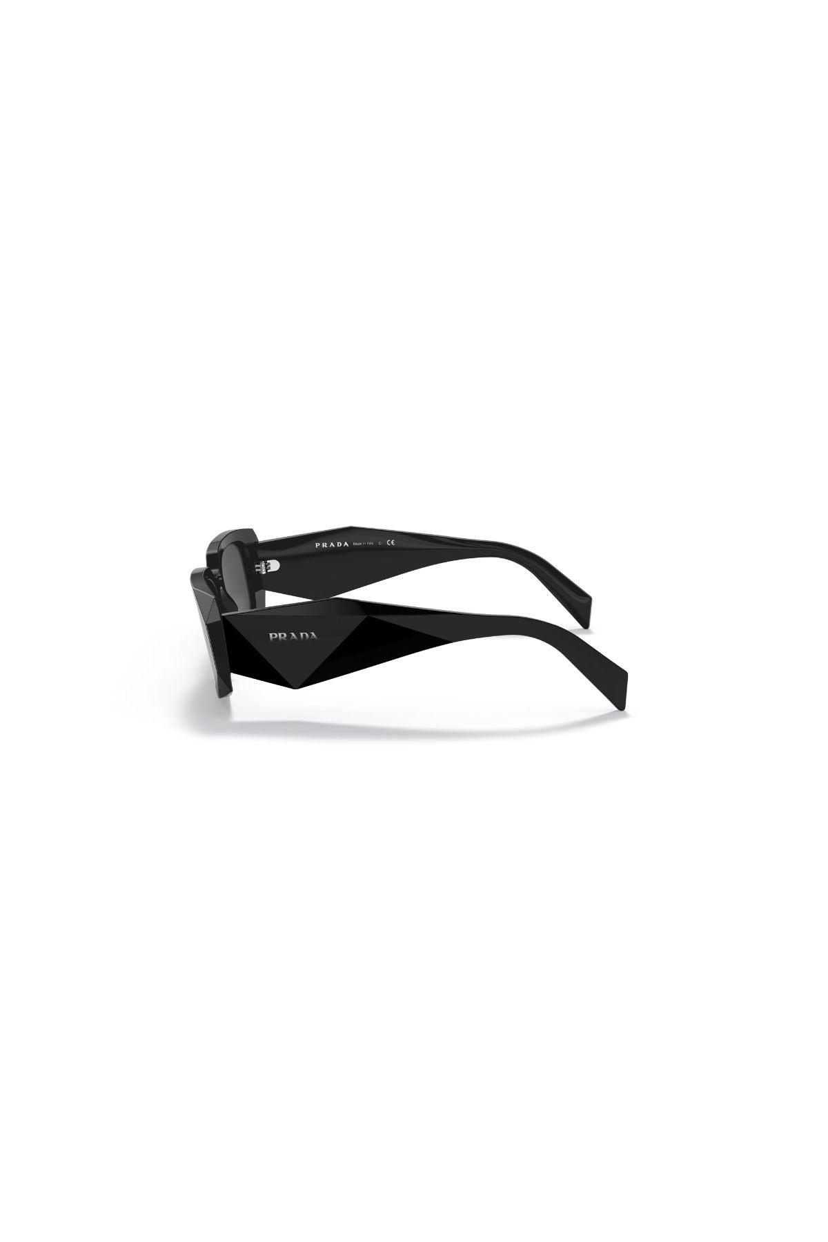 Prada Iconic Rectangle Sunglasses - Black/ Dark Grey