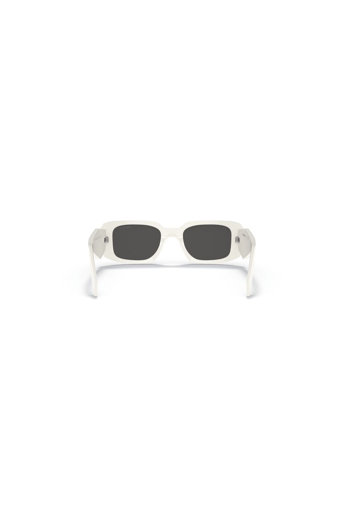 Prada Iconic Rectangle Sunglasses - Talc/ Dark Grey
