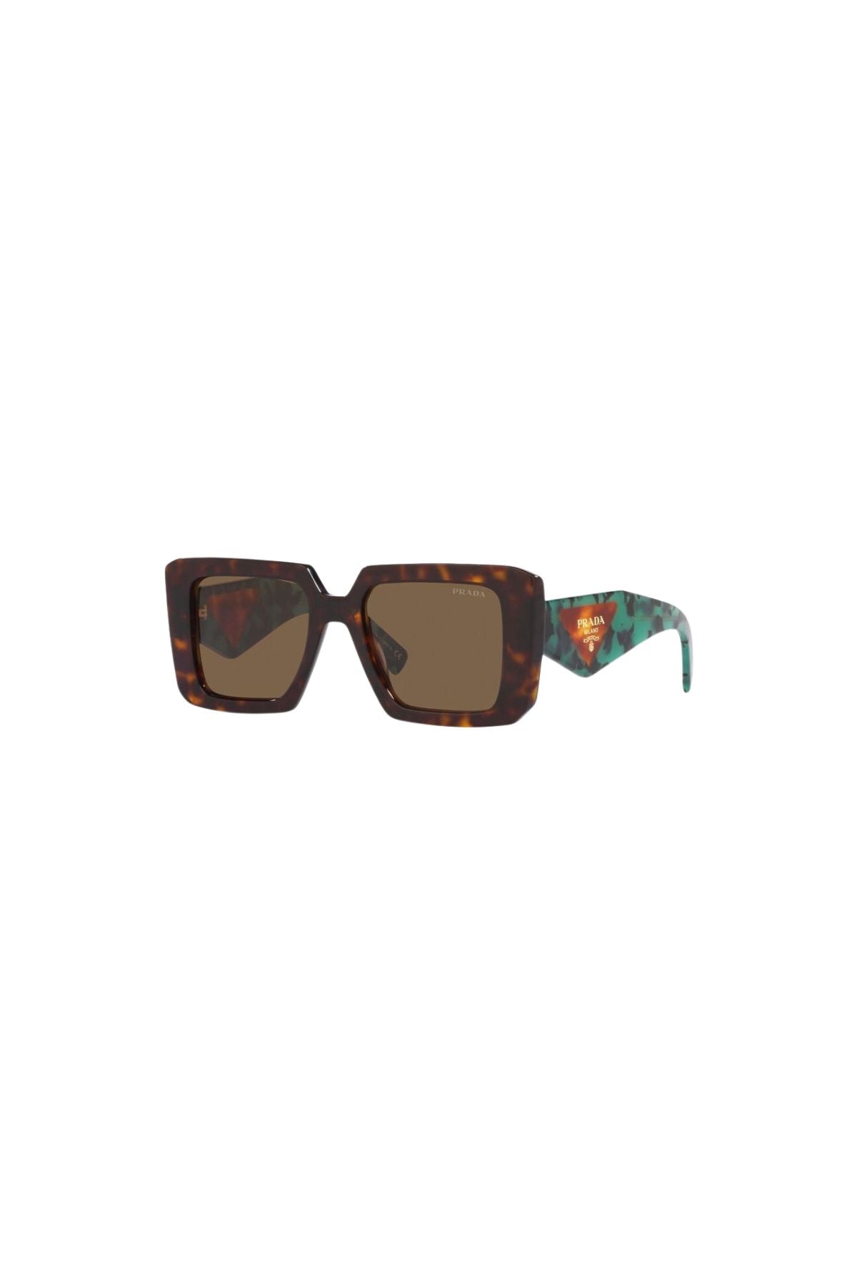 Prada Square Framed Sunglasses - Tortoise Brown