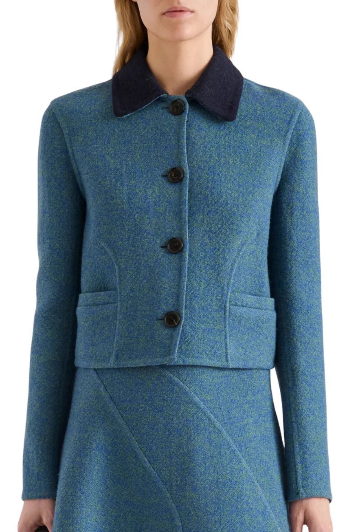 Proenza Schouler Gaelle Jacket - Green Midnight Multi