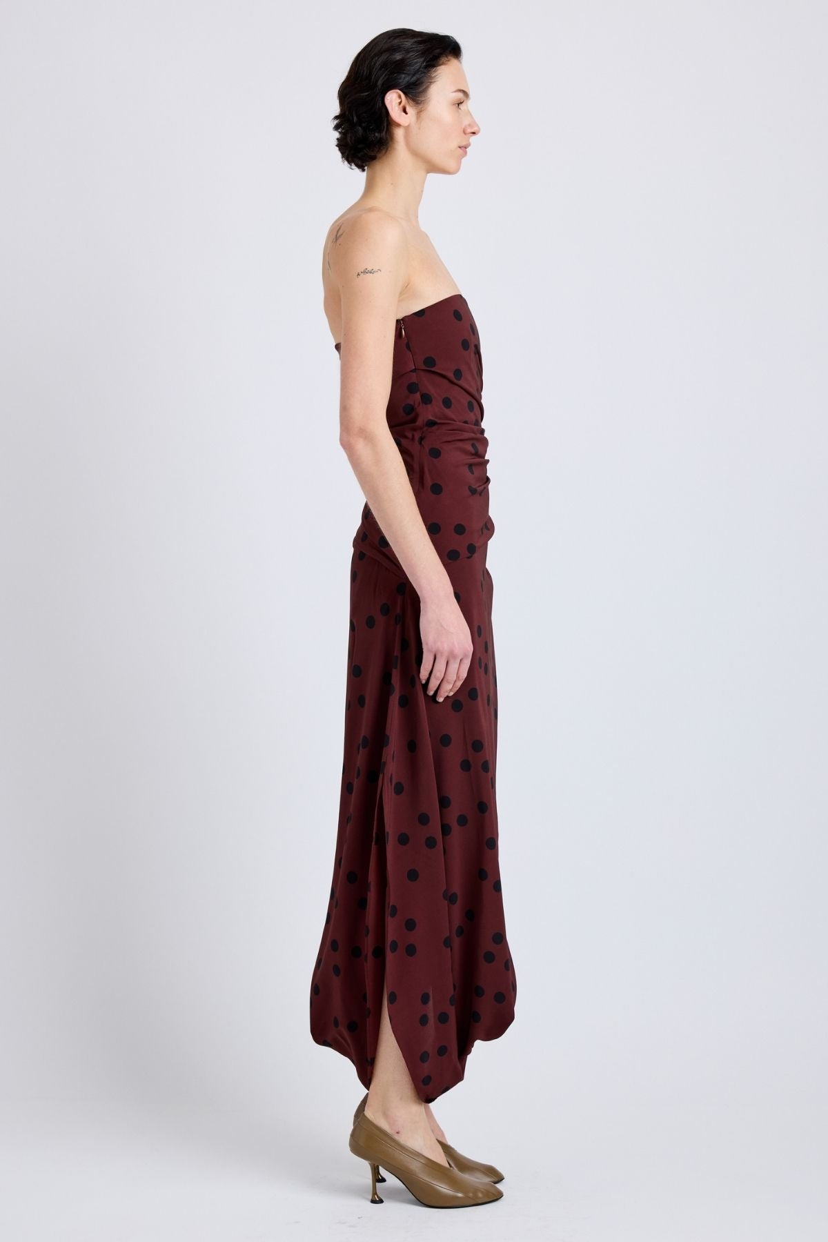Proenza Schouler Nayara Dress - Espresso Multi