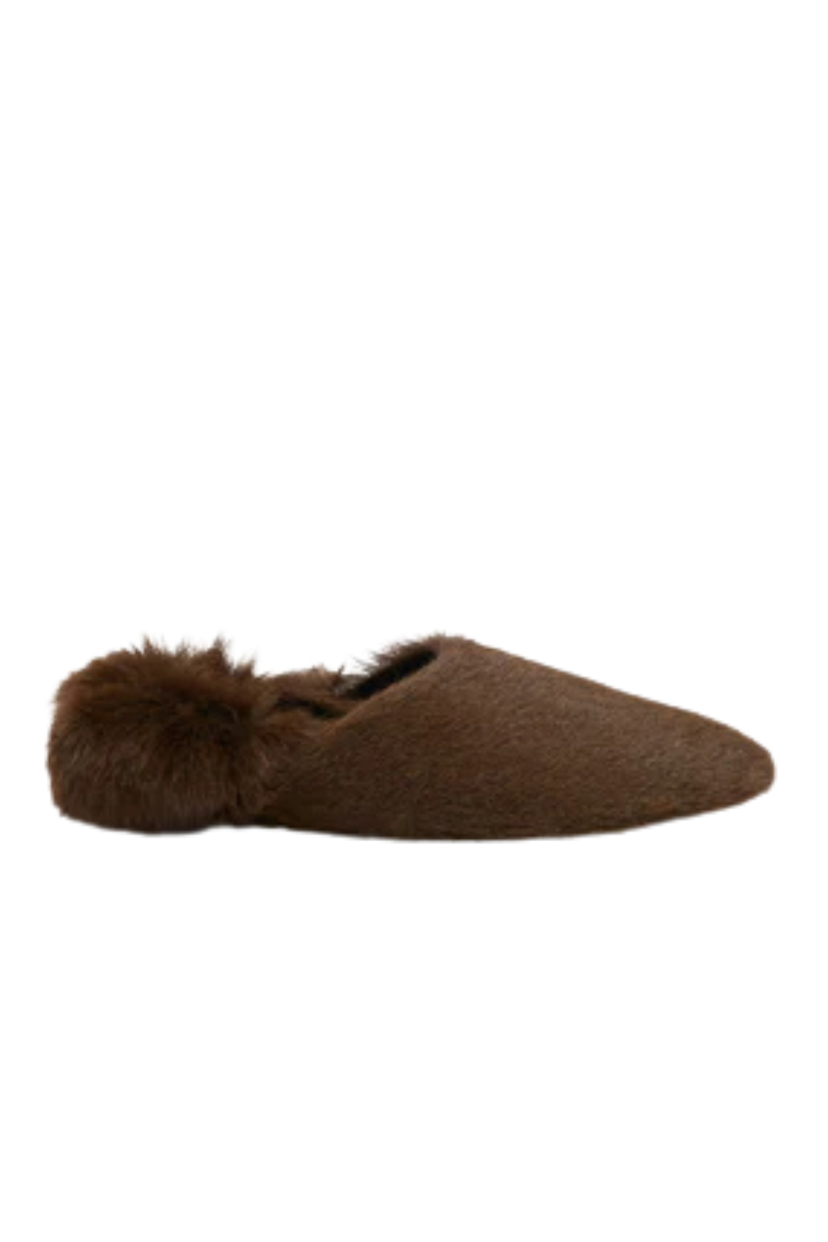 Proenza Schouler Ruched Tee Slippers - Chocolate