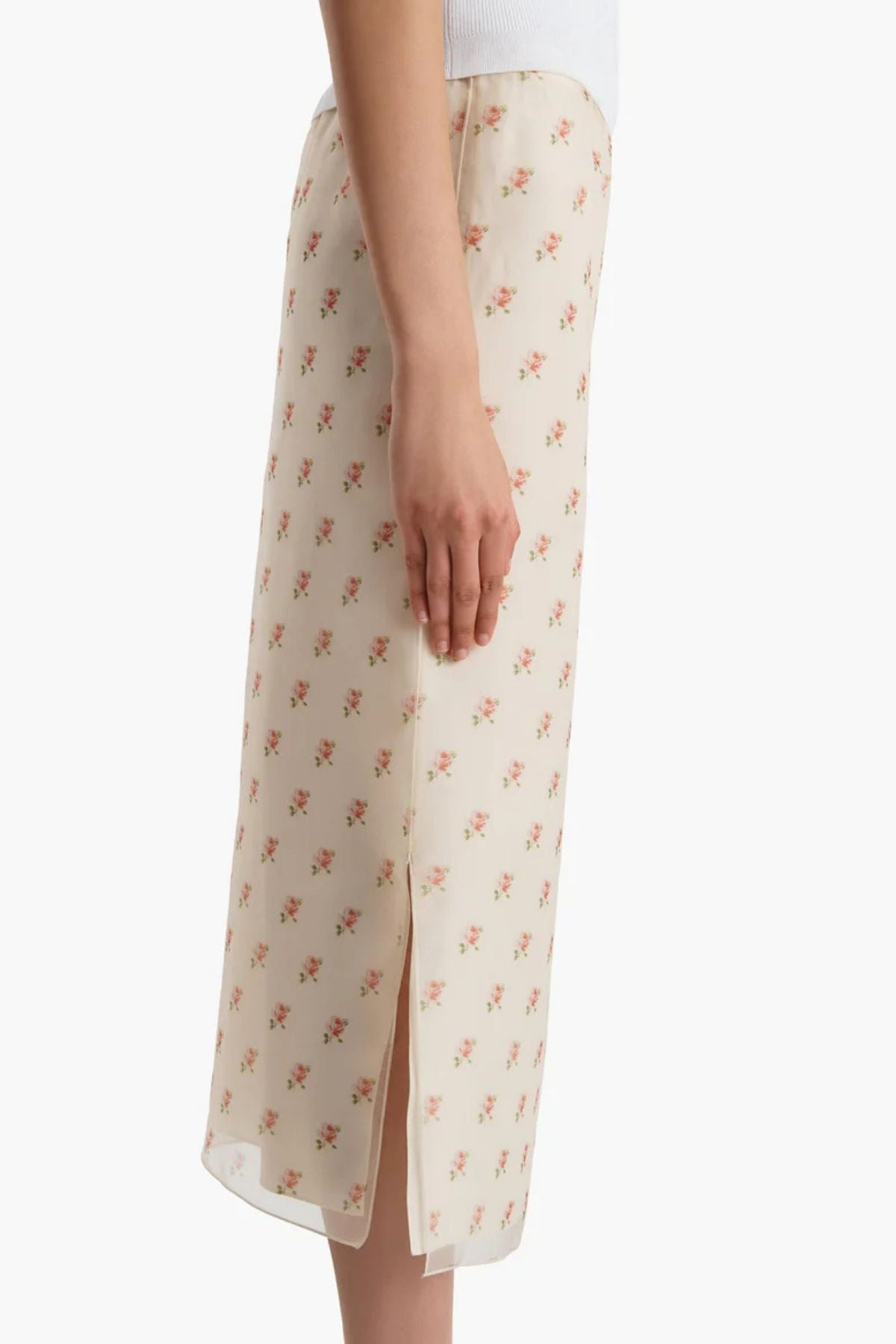 KHAITE Sydni Skirt - Soft Pink