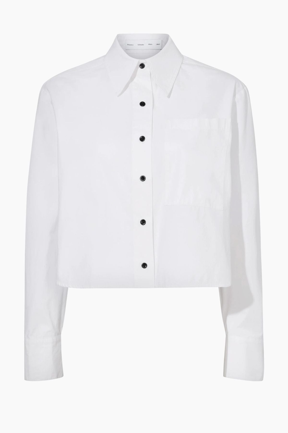 Proenza Schouler White Label Alma Shirt Preached Cotton - White