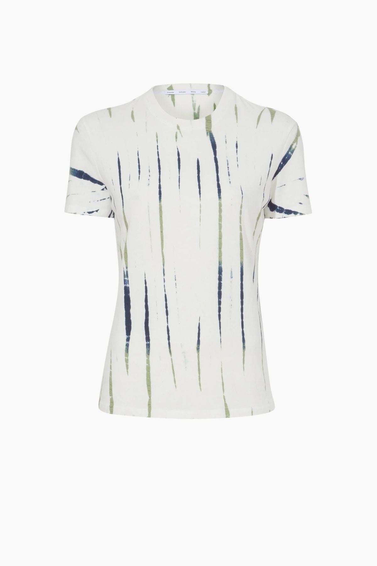 Proenza Schouler White Label Finley Tie Dye T-Shirt - White/ Navy/ Olive