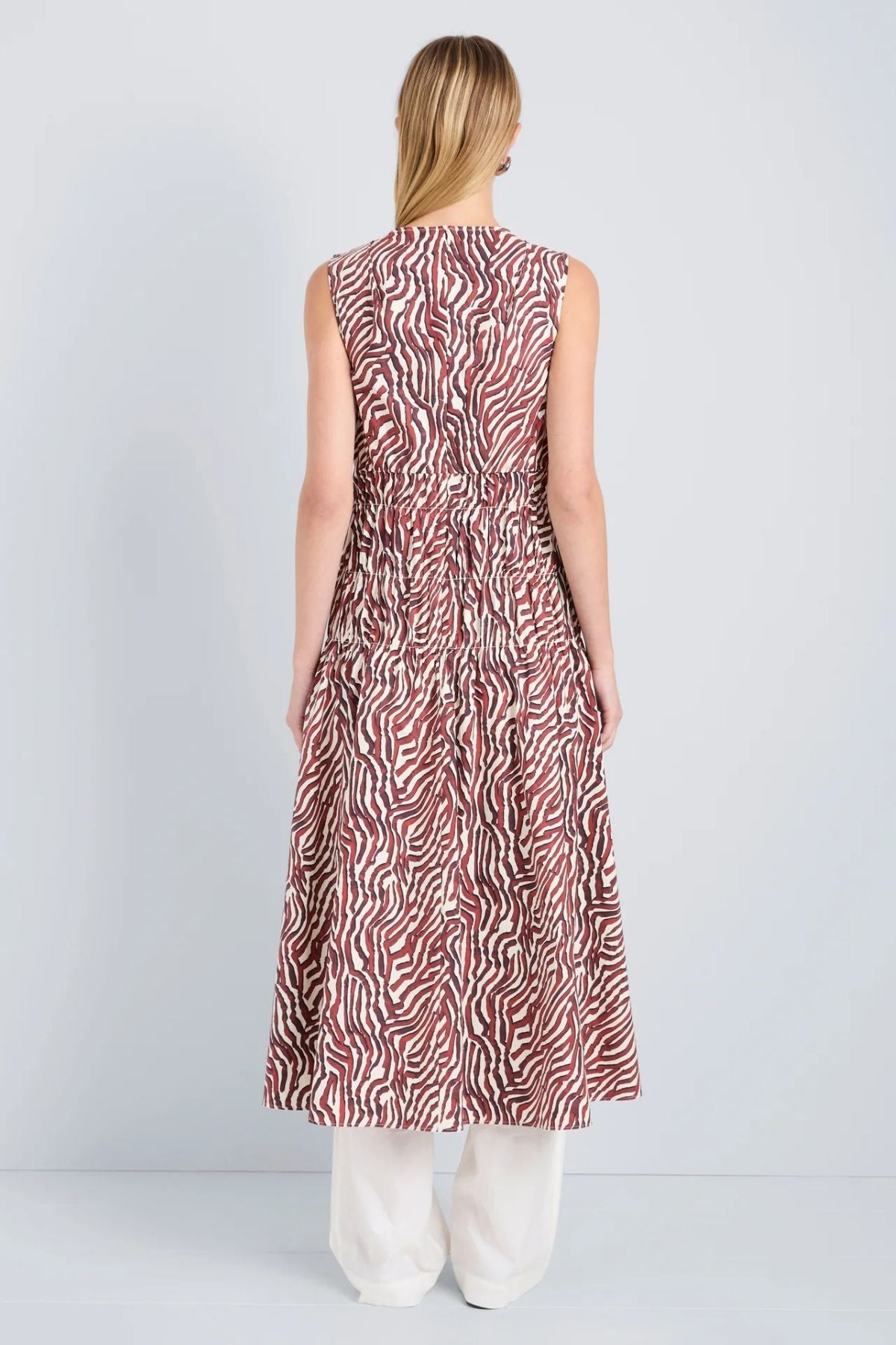 Proenza Schouler White Label Loren Dress - Rust/ Cream
