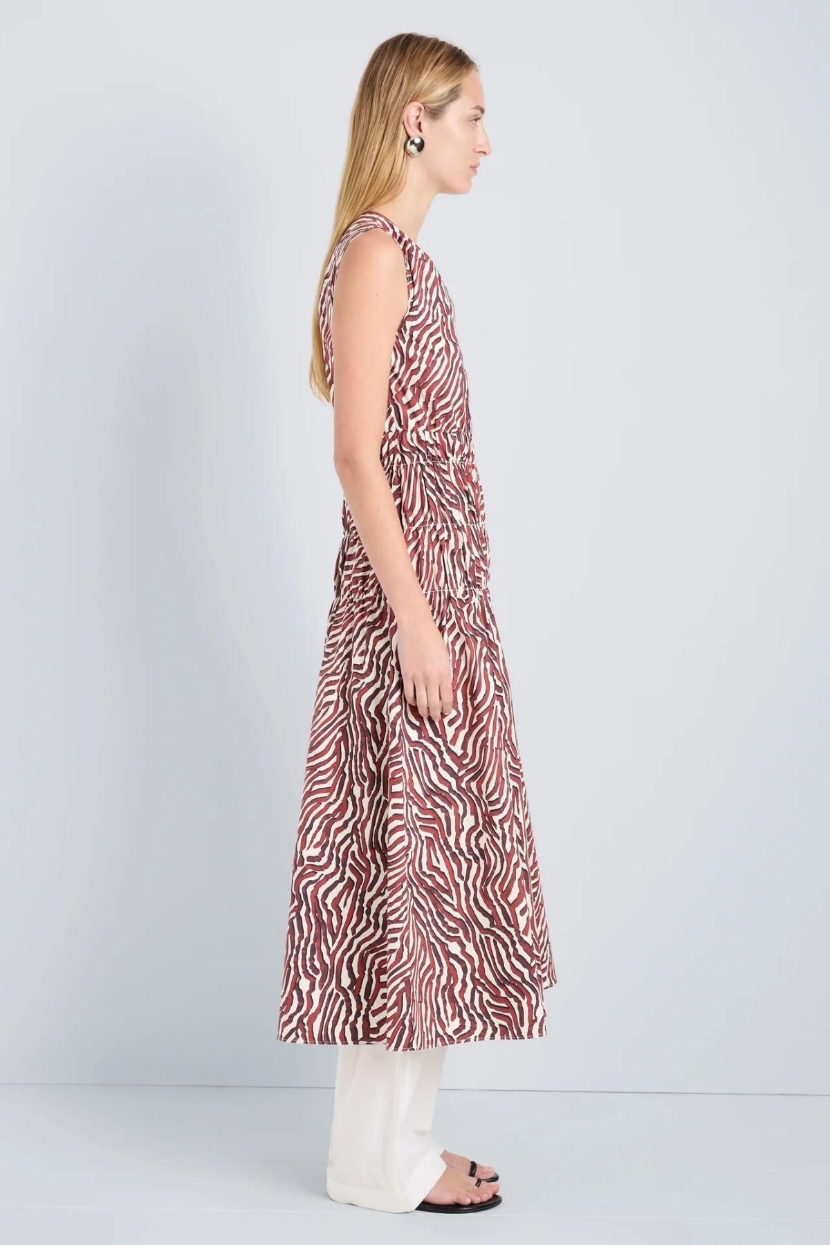Proenza Schouler White Label Loren Dress - Rust/ Cream