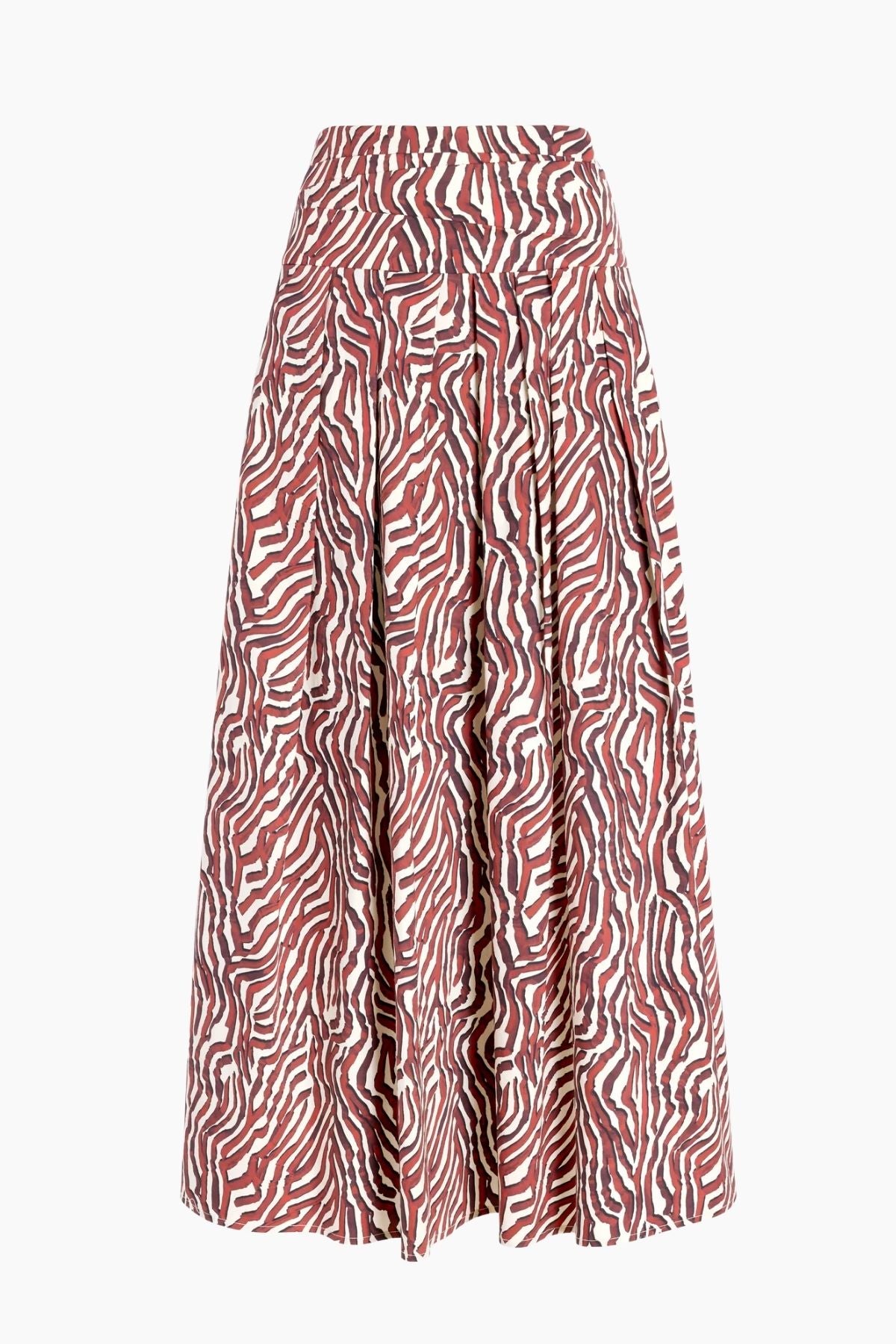 Proenza Schouler White Label Nessa Skirt - Rust/ Cream