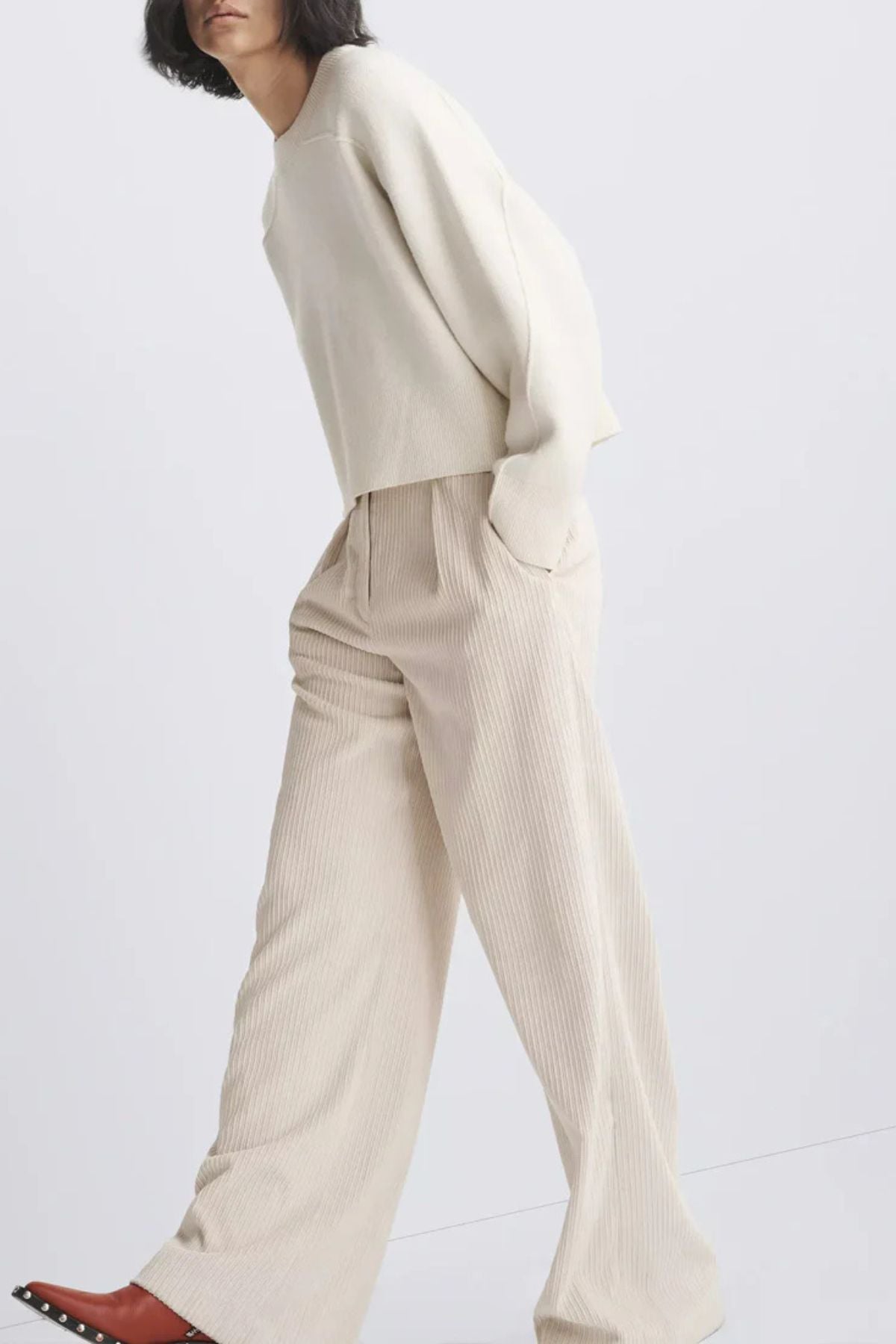 Rag & Bone Bennett Cord Pant - Ivory