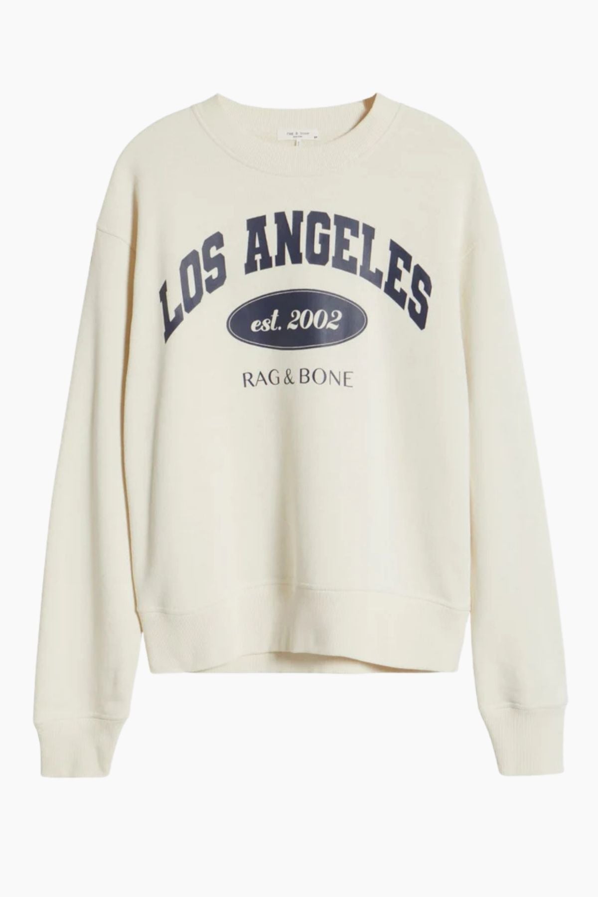 Rag & Bone LA Collegiate Sweatshirt - Ivory