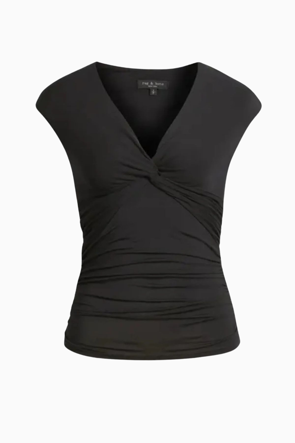 Rag & Bone Luca Twist Top - Black