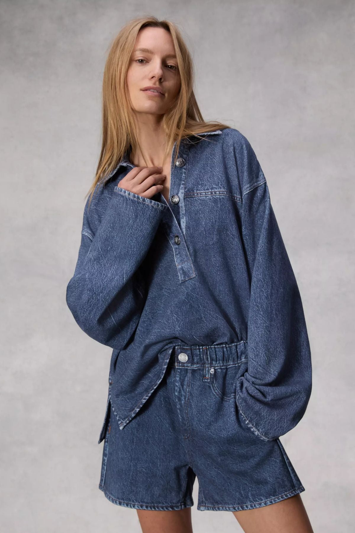 Rag & Bone Miramar Emily Popover - Penny Wash