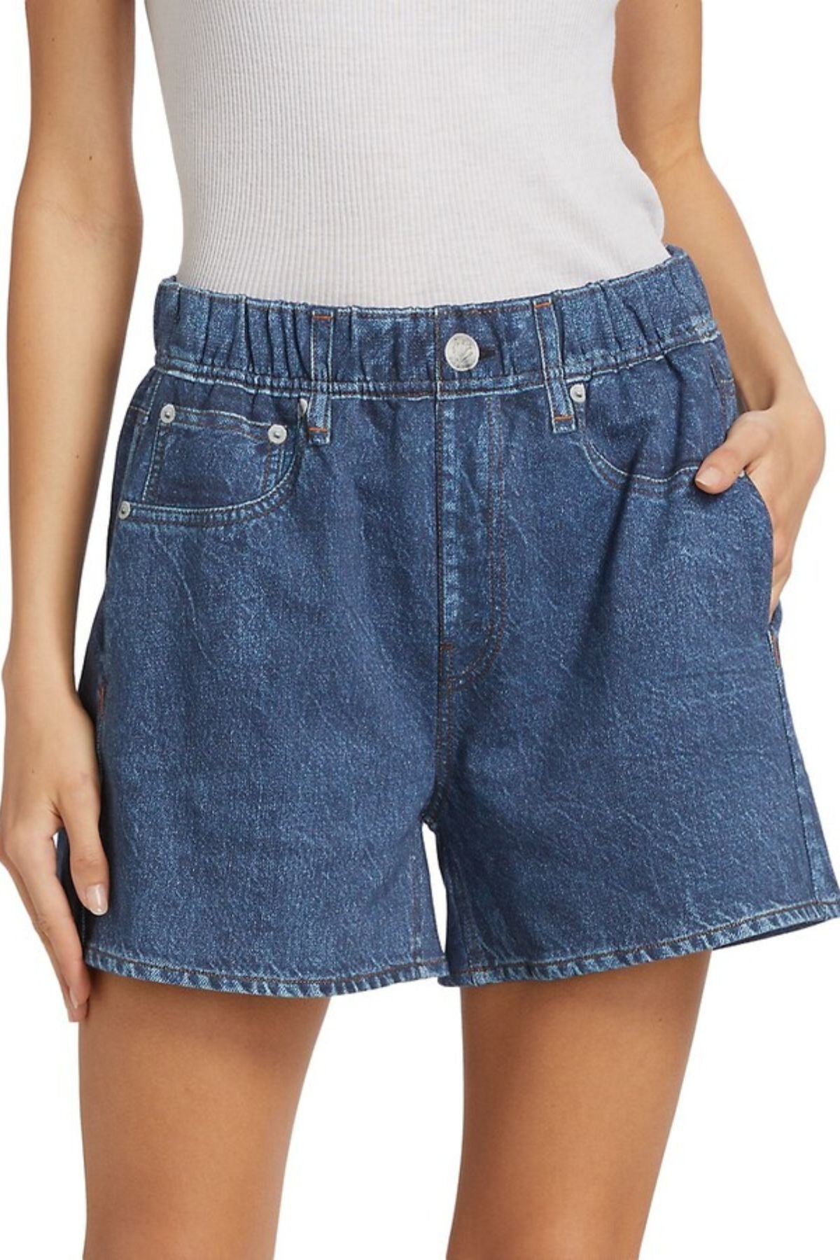 Rag & Bone Miramar Terry Walking Shorts - Penny Wash