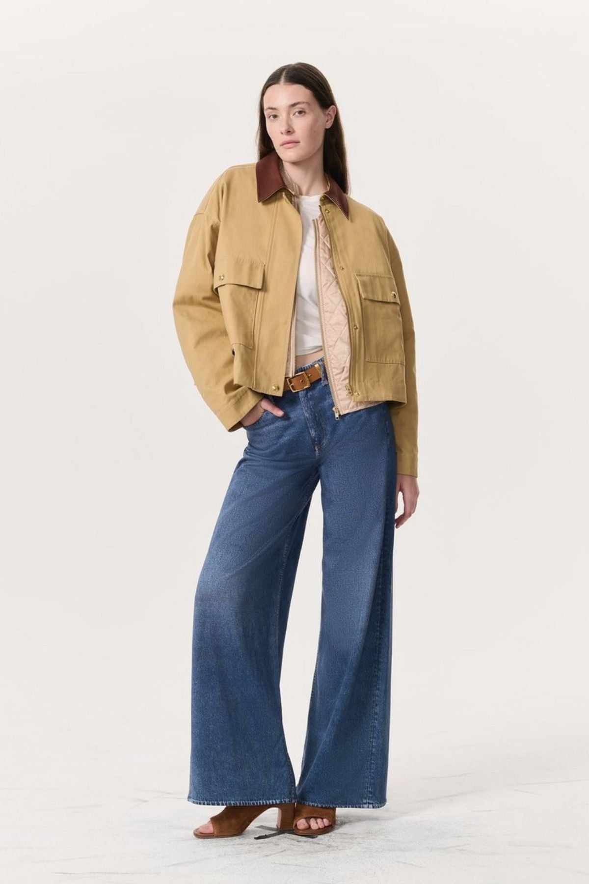 Rag Bone Nonie Cotton Jacket Beige