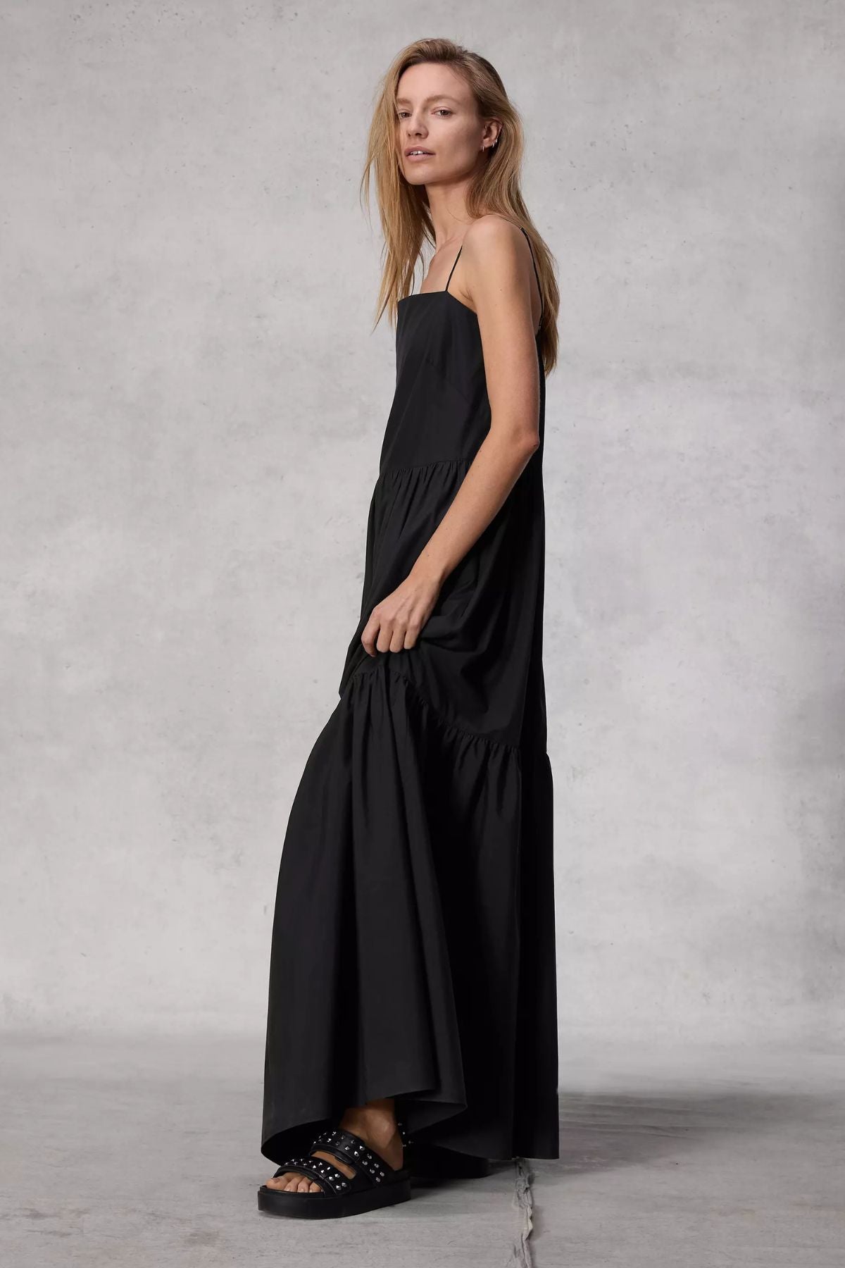 Rag & Bone Saige Poplin Maxi Dress