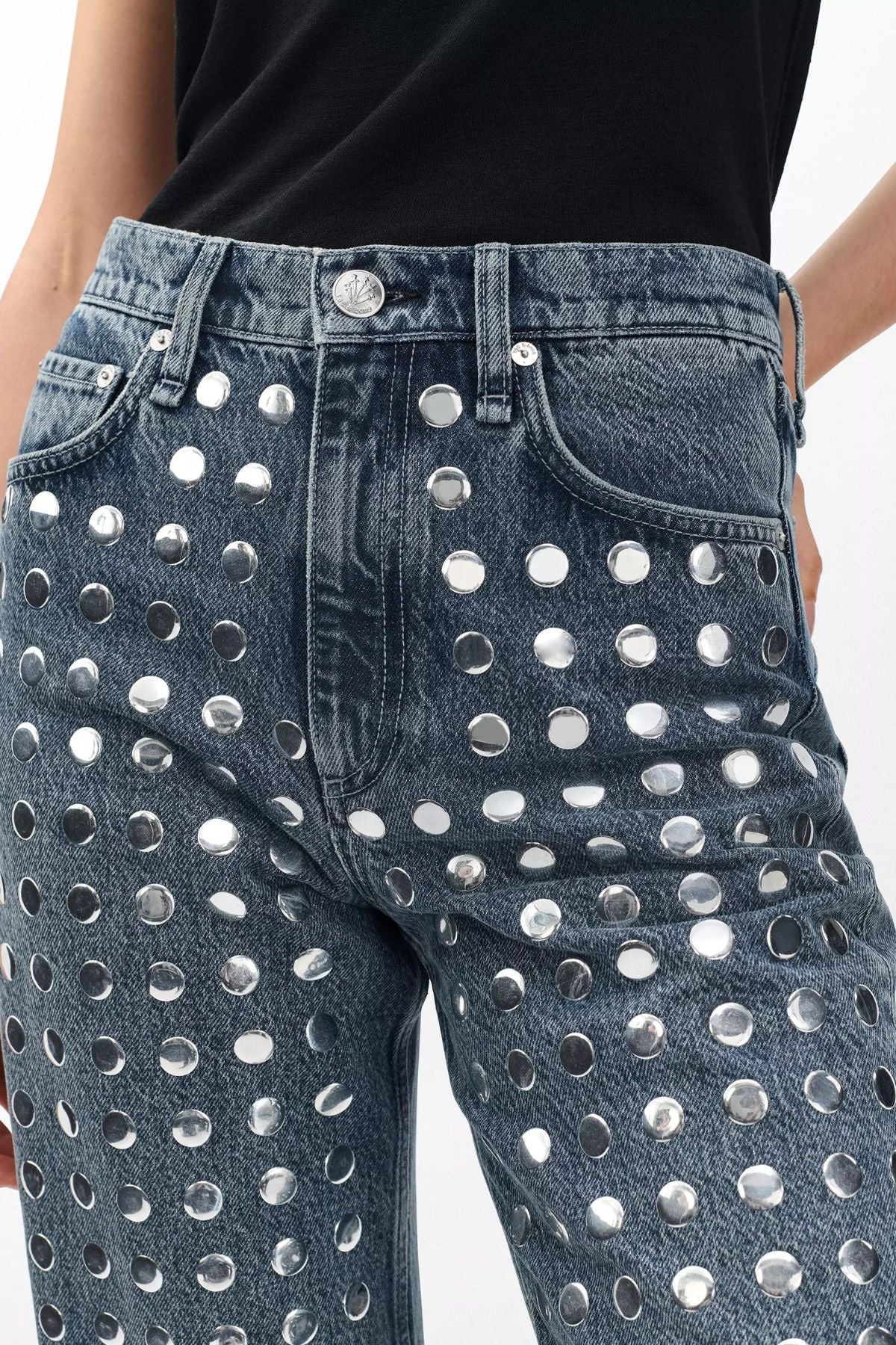 Rag & Bone Shea Relaxed Studded Jean - Kingston