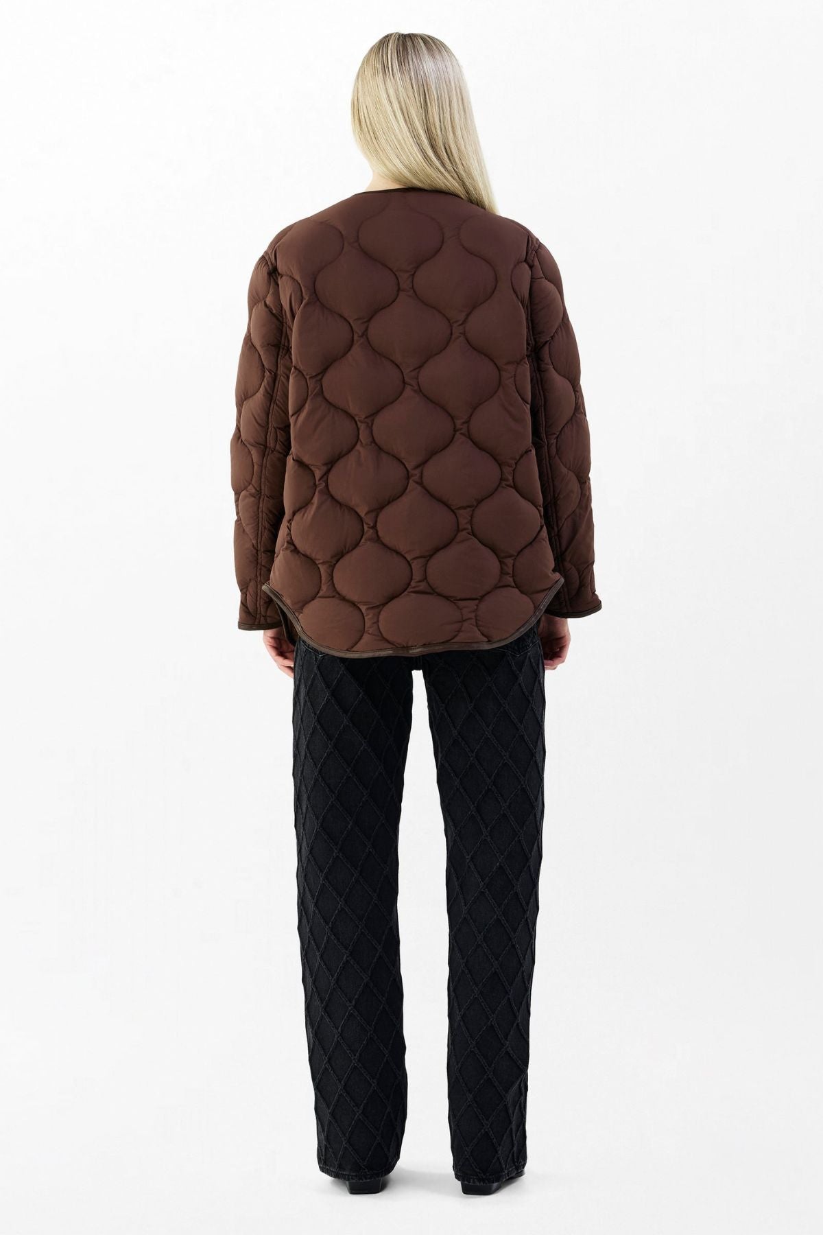 Rag & Bone Tatiana Quilted Liner Jacket - Brown