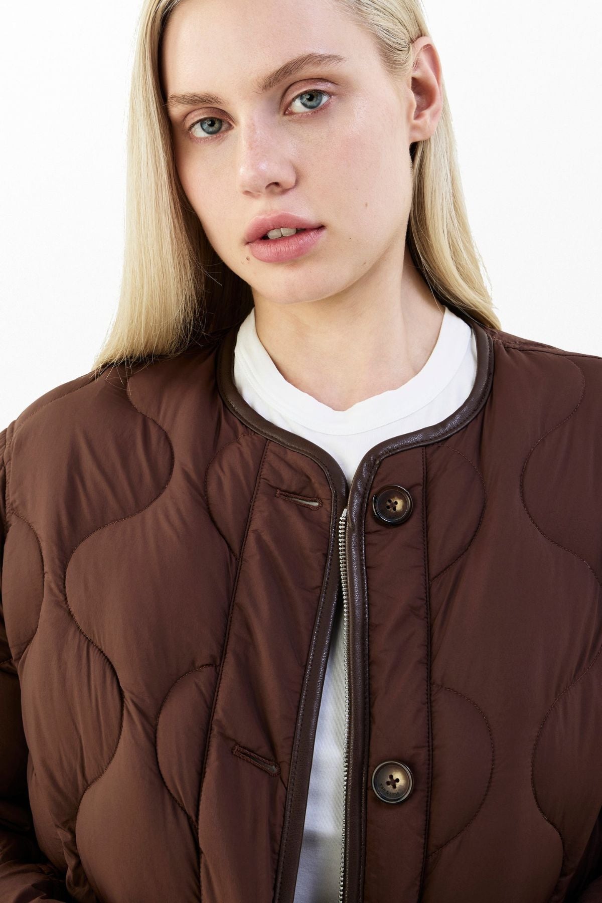 Rag & Bone Tatiana Quilted Liner Jacket - Brown