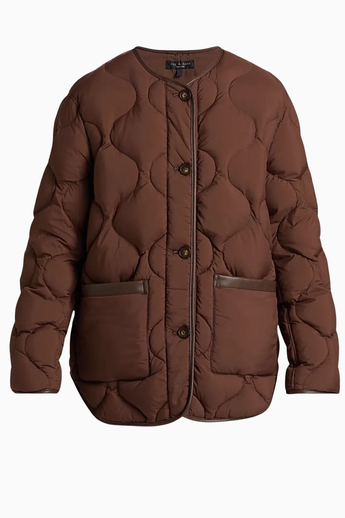 Rag & Bone Tatiana Quilted Liner Jacket - Brown