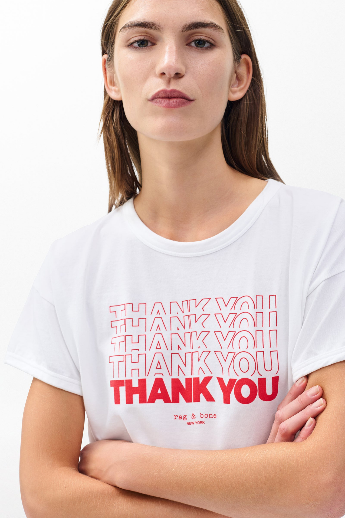 Rag & Bone Thank You T-Shirt - White