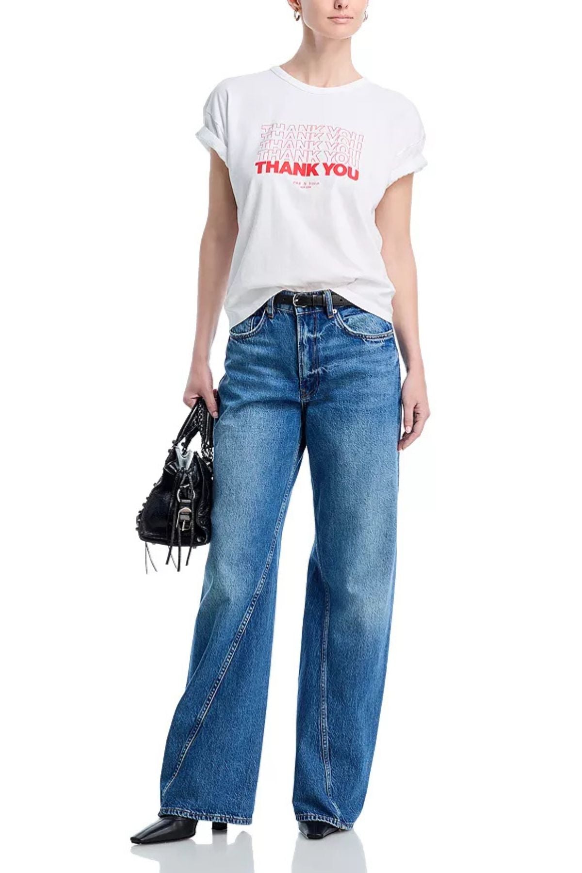 Rag & Bone Thank You T-Shirt - White