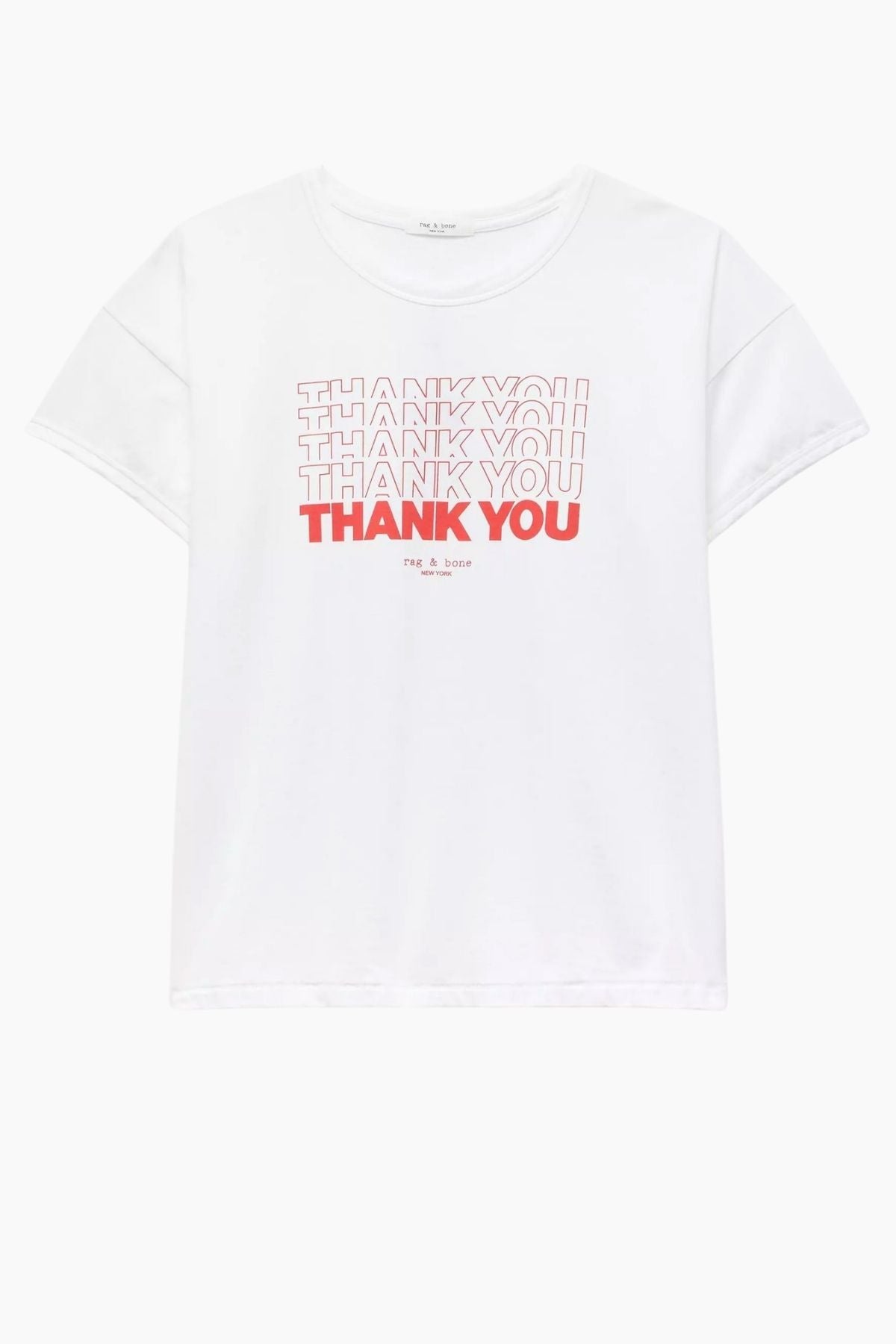 Rag & Bone Thank You T-Shirt - White