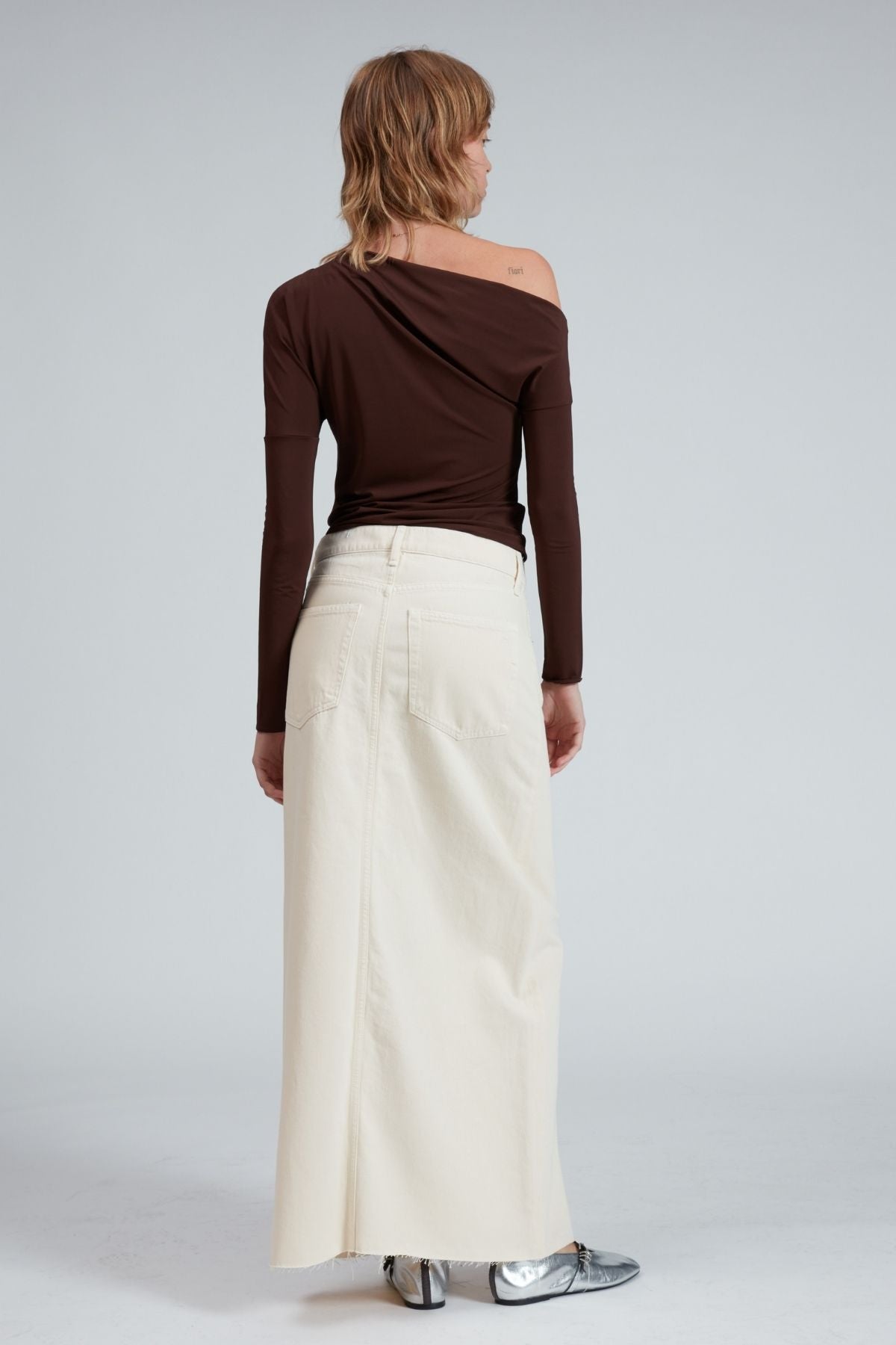 Rag & Bone Anya Asymmetrical Top - Chocolate