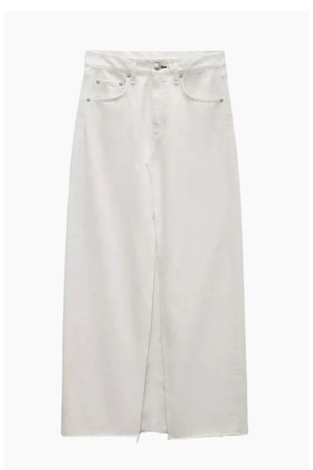 Rag Bone Avery Denim Skirt - Ecru