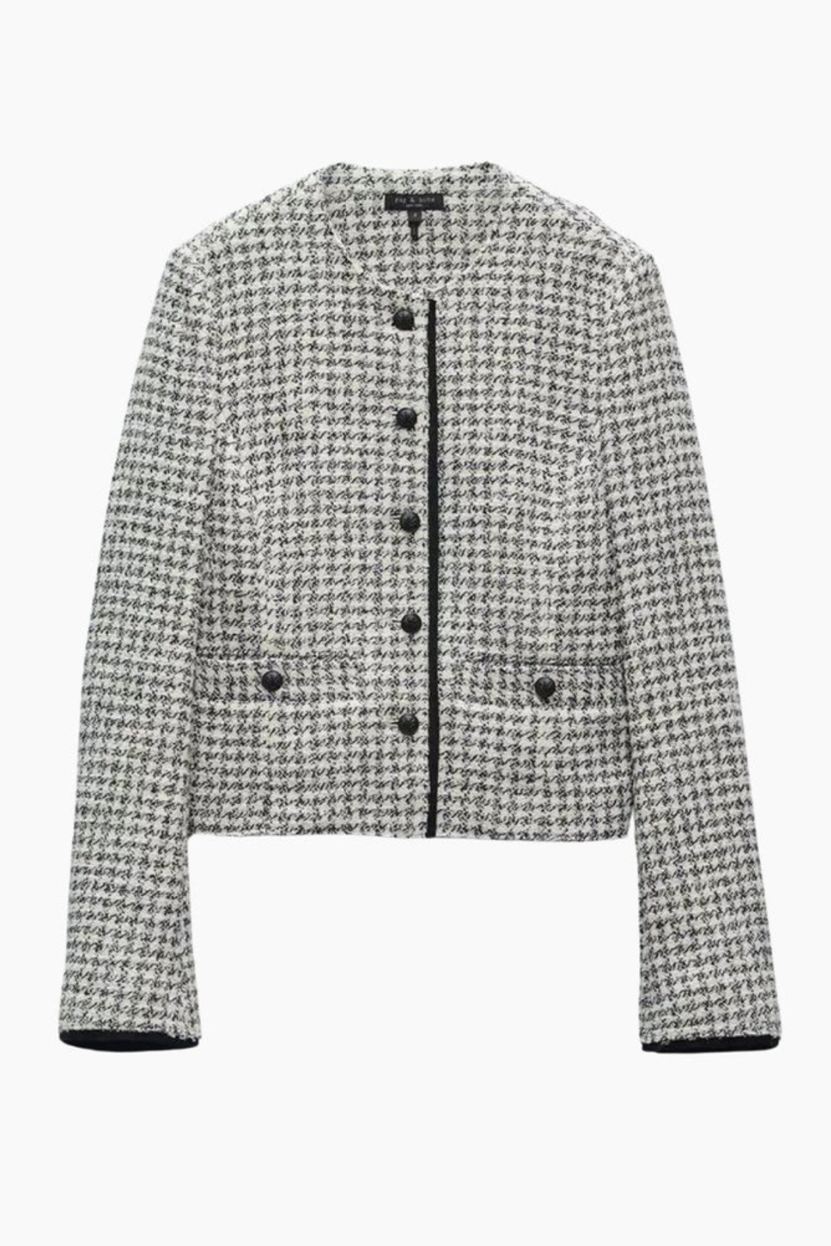 Rag & Bone Carmen Tweed Jacket - Black/ White
