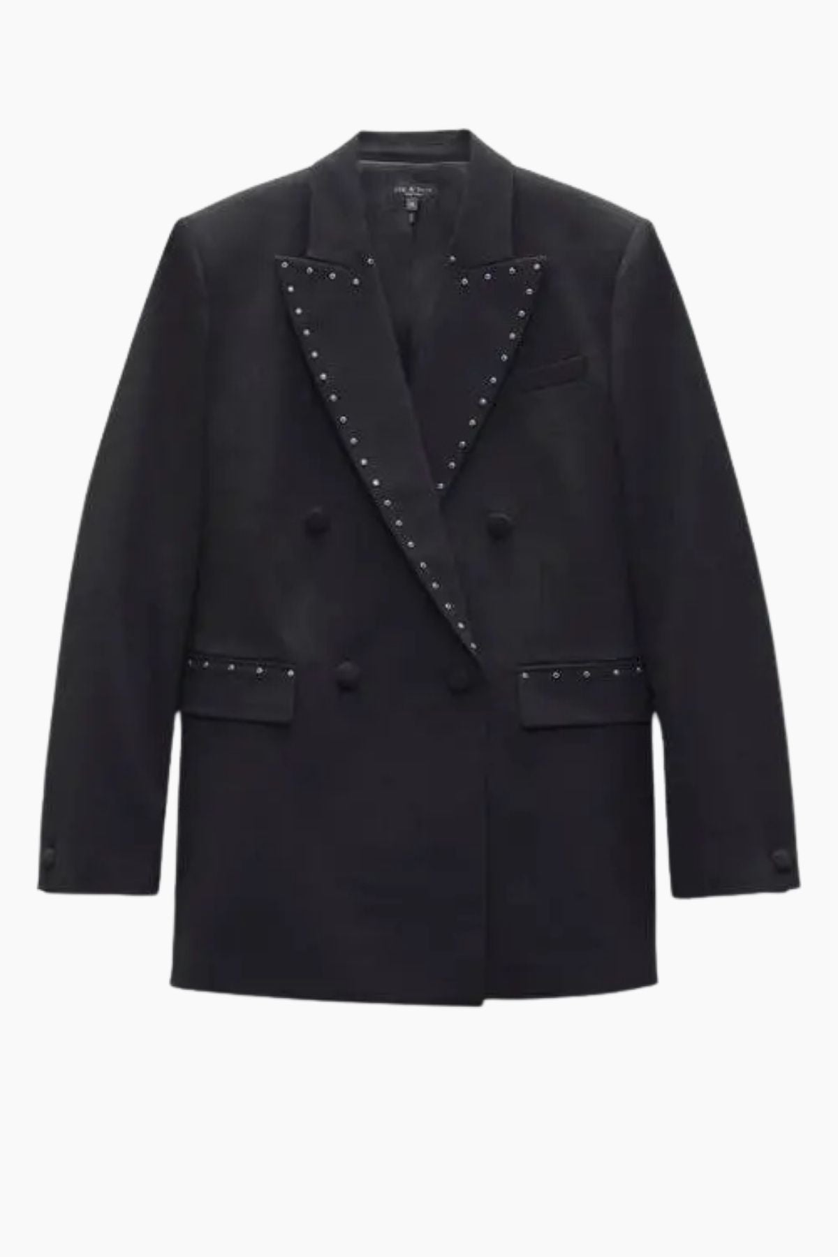 Rag & Bone Emile Stud Detail Blazer - Black