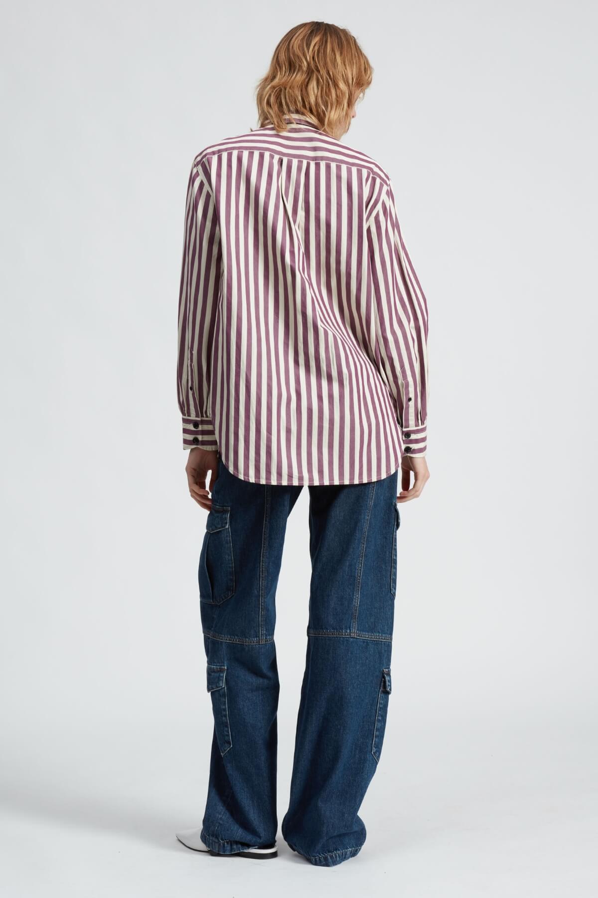 Rag & Bone Maxine Shirt - Purple Stripe