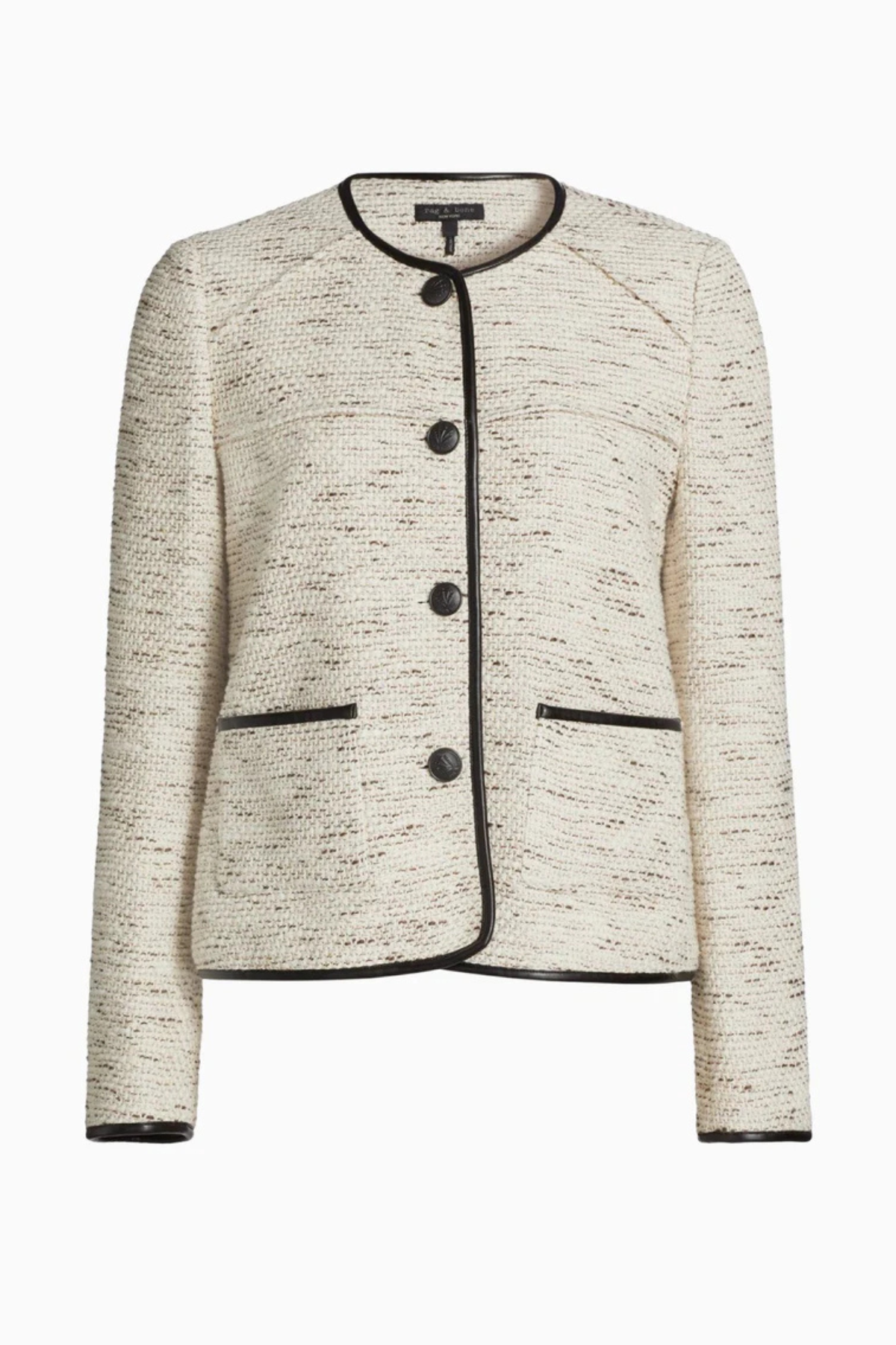 Rag & Bone Mirabelle Italian Tweed Jacket - Ivory