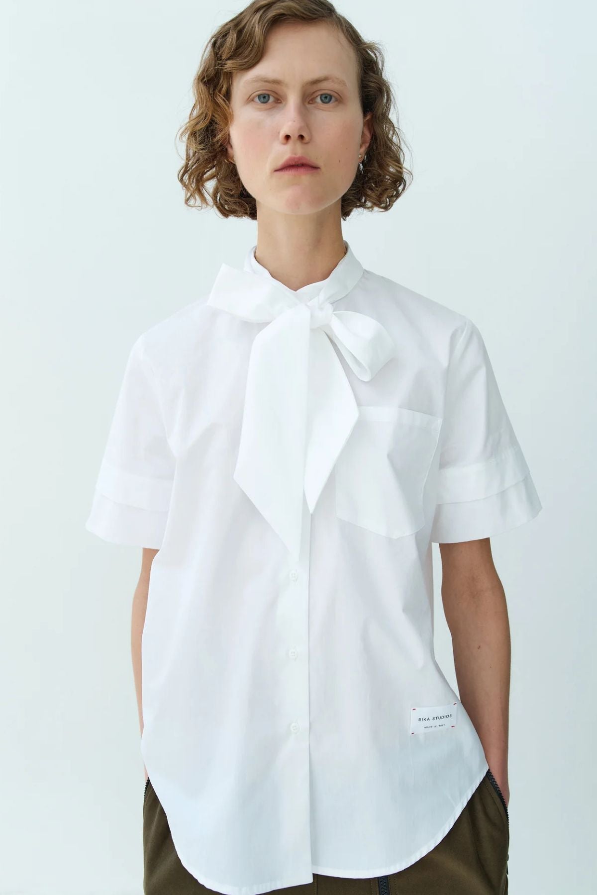 Rika Studios Carolina Short Sleeve Shirt - White