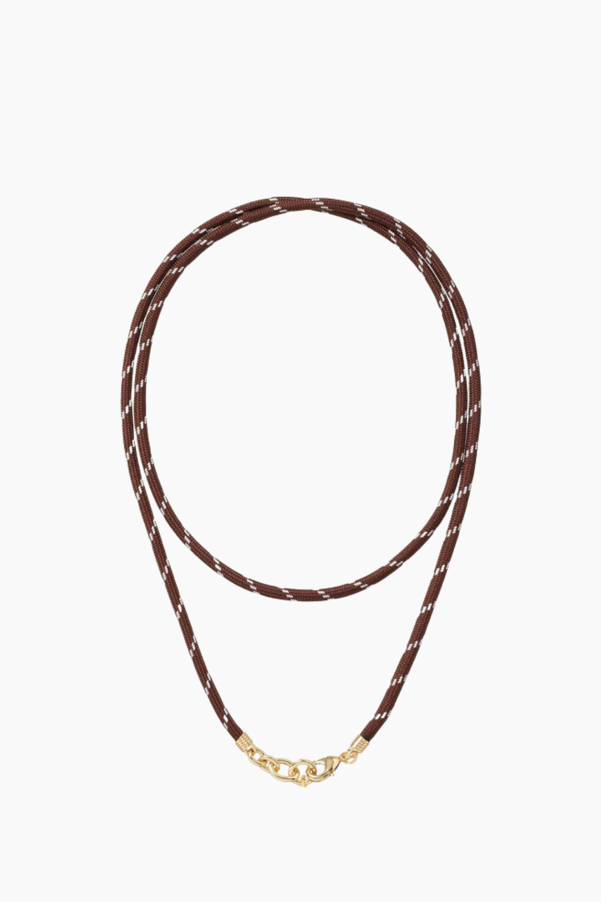 Roxanne Assoulin The Long Happy Cord Charm Necklace - Brown/ Cream