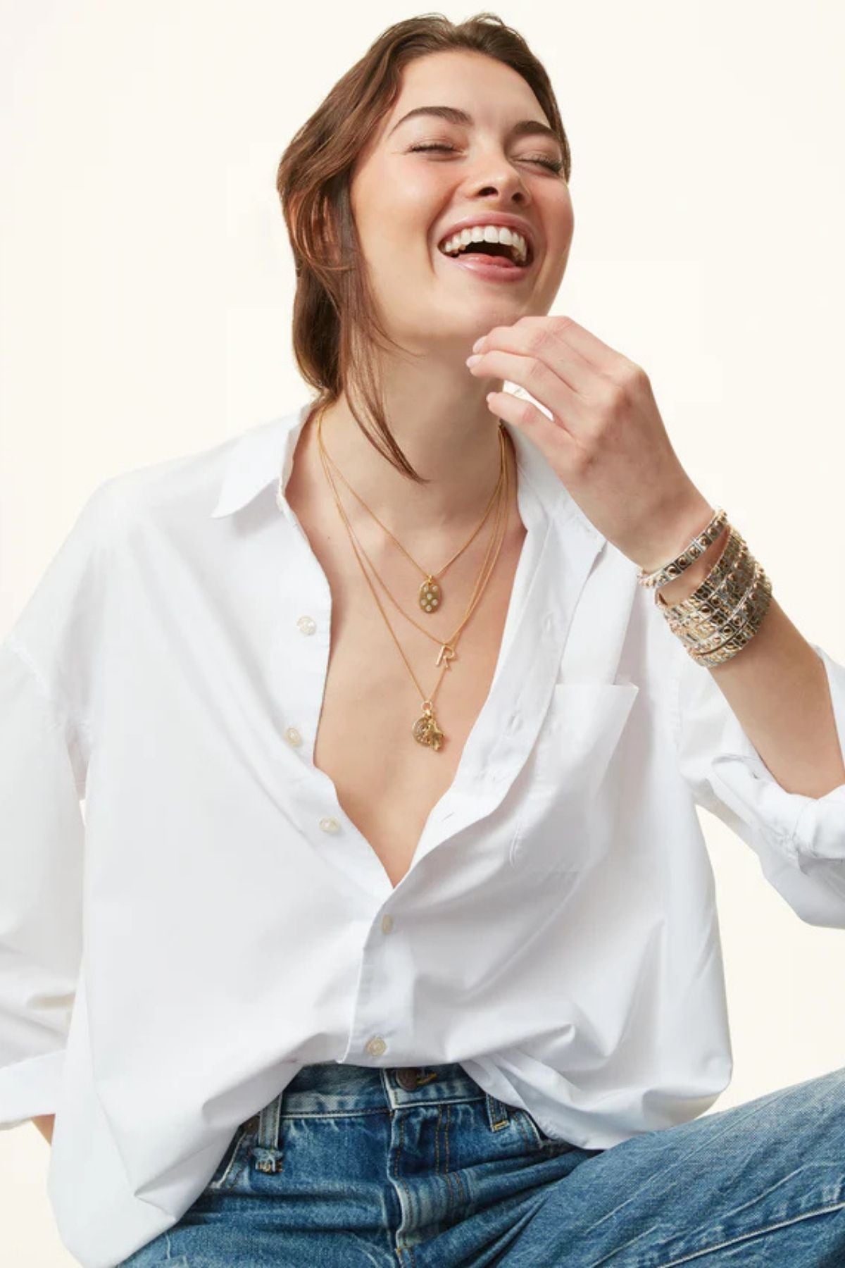 Roxanne Assoulin The Stud Bracelet - Gold/ Silver