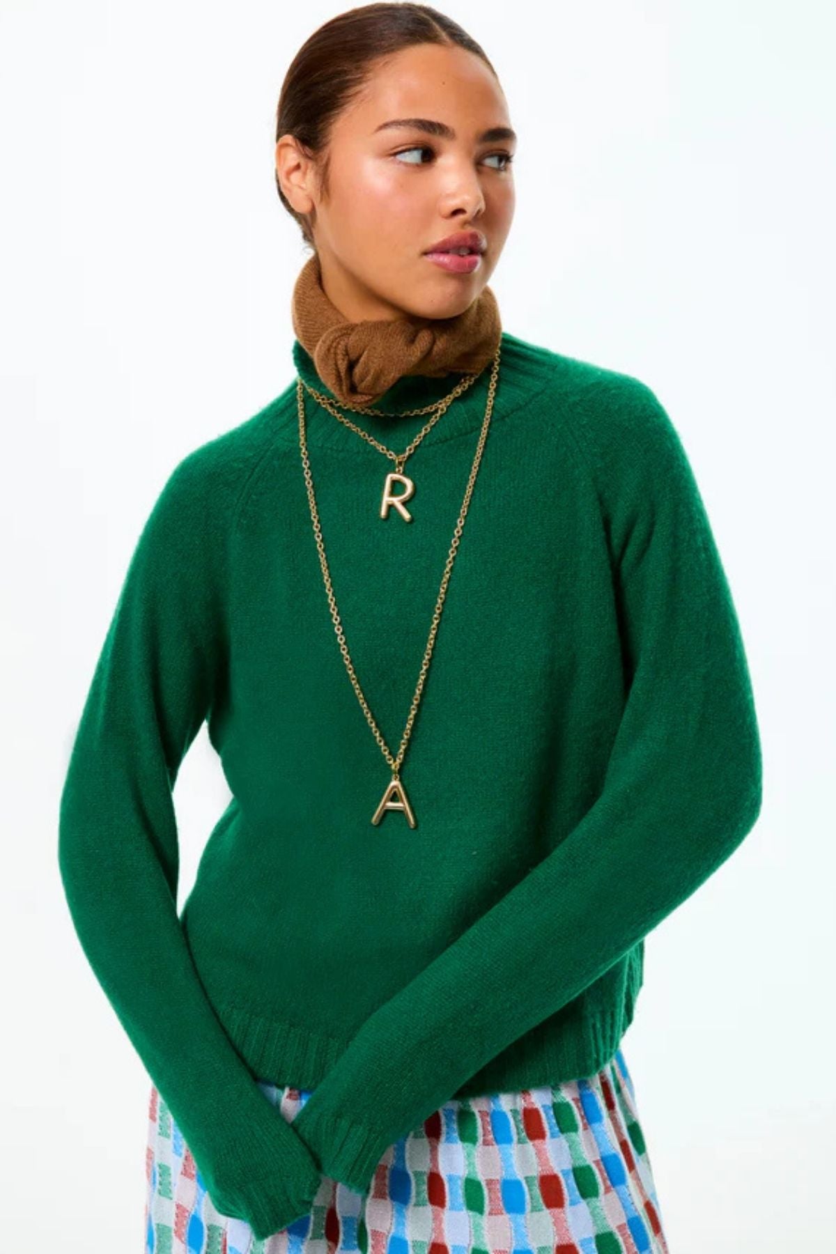 Roxanne Assoulin The Very Big Puffy Initial Necklace (A-Z) - Gold
