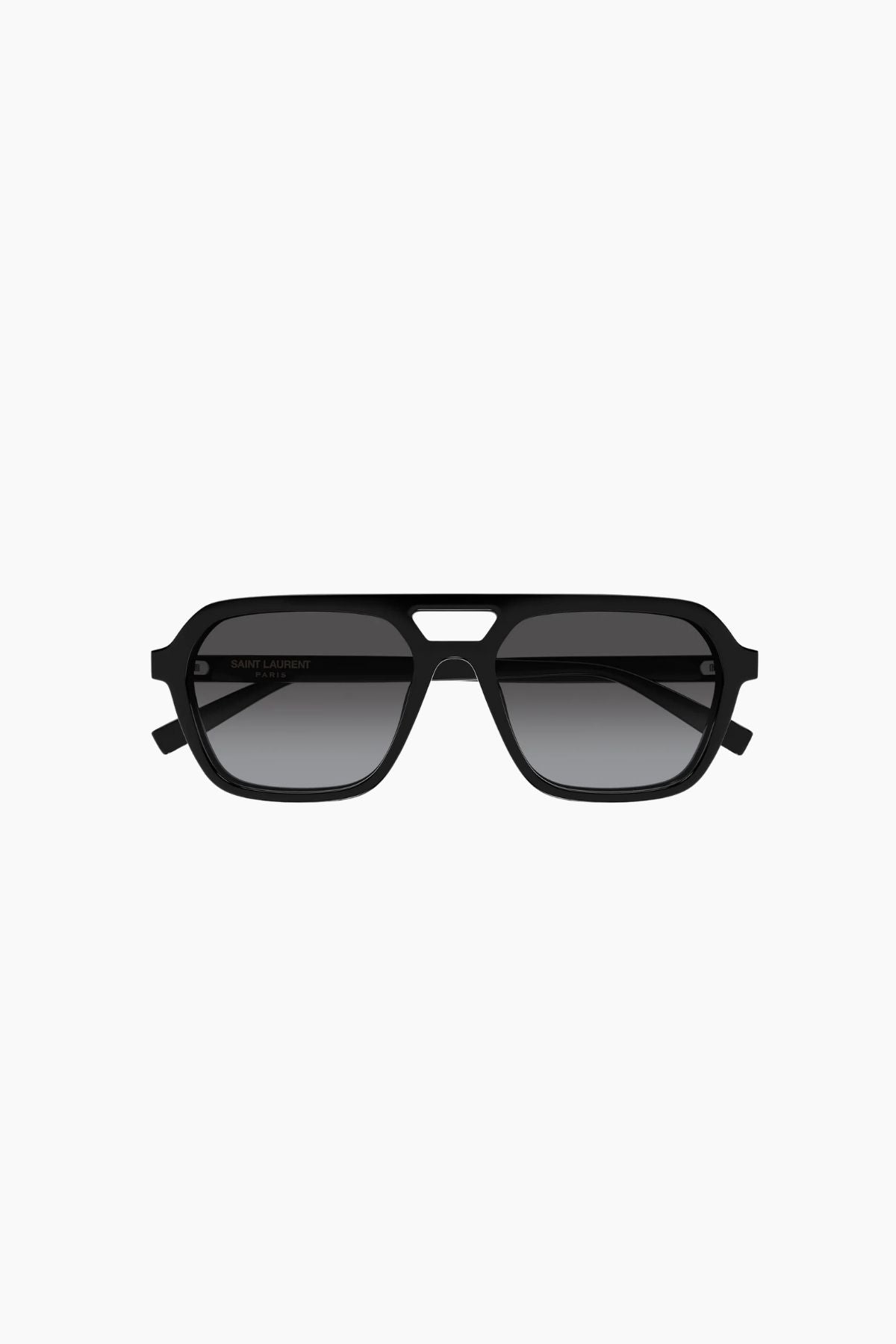 Saint Laurent Pilot Sunglasses - Black/ Grey