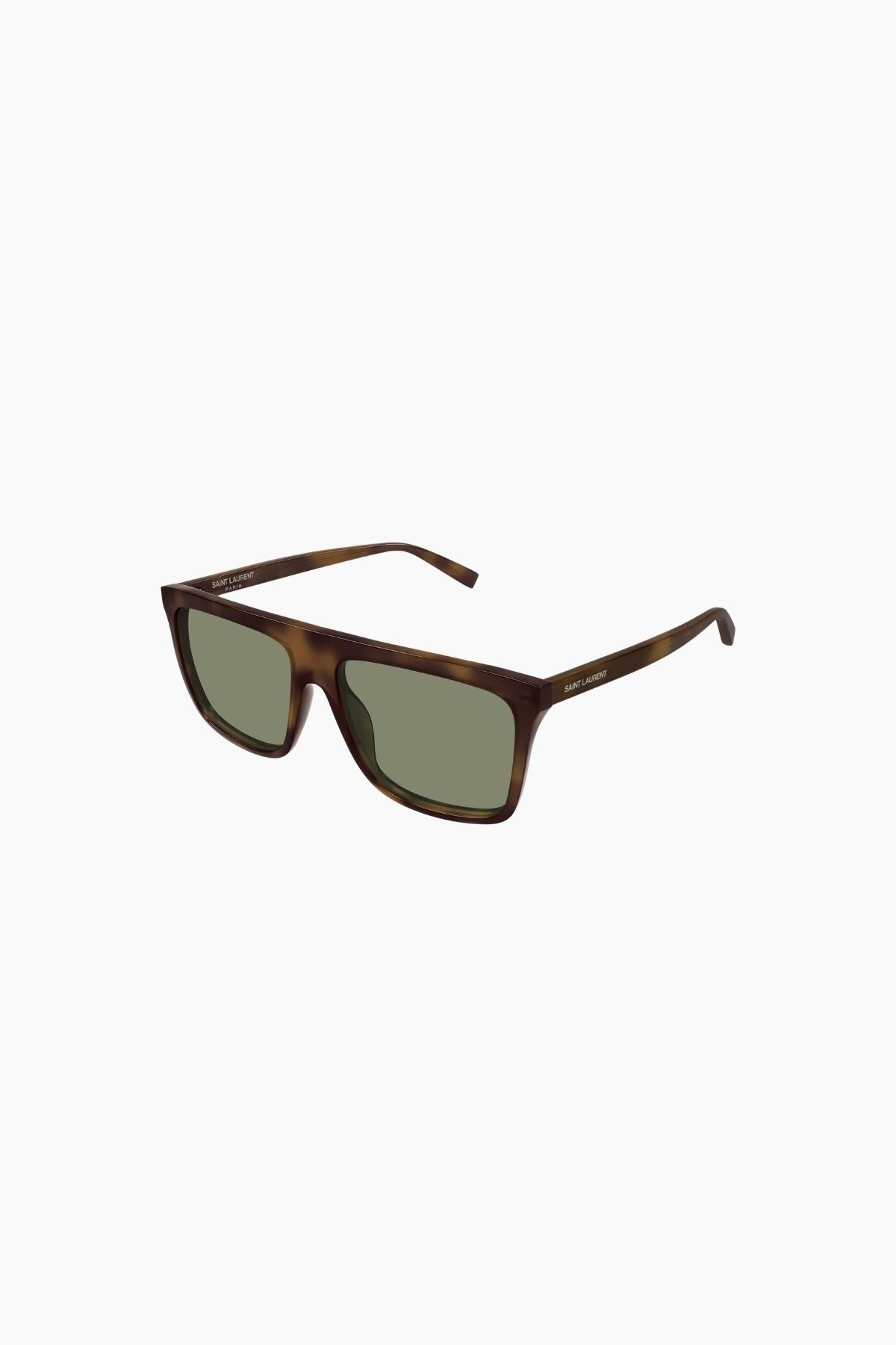 Saint Laurent Square Frame Sunglasses - Havana