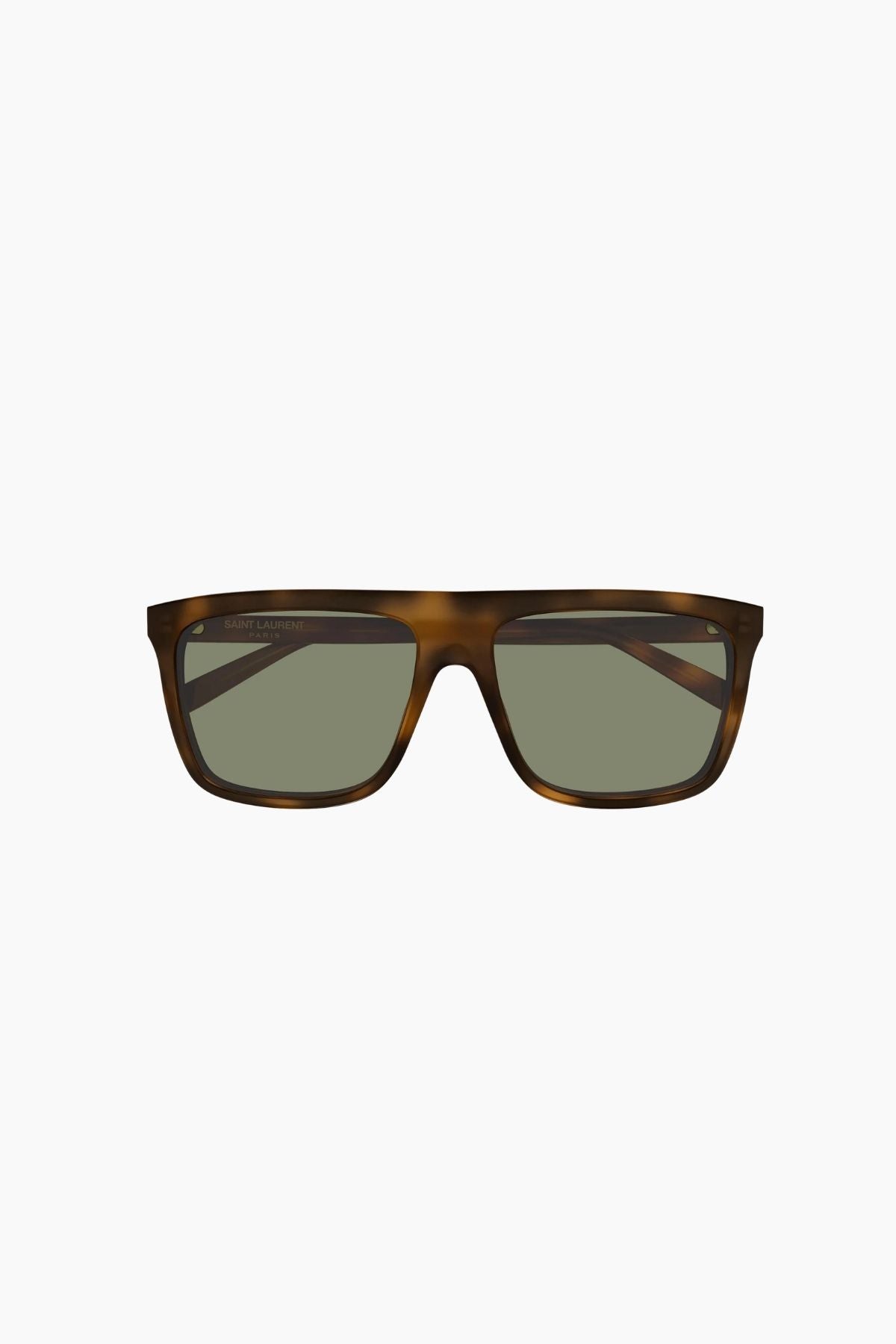 Saint Laurent Square Frame Sunglasses - Havana
